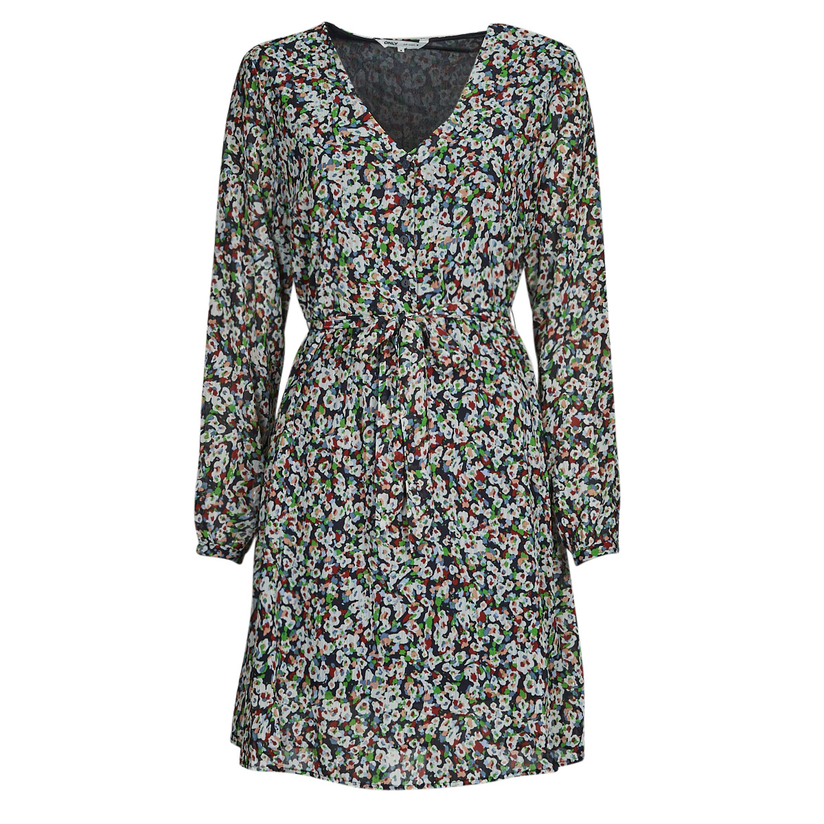 Κοντά Φορέματα Only ONLDANIELLE FR L/S LUREX DRESS PTM