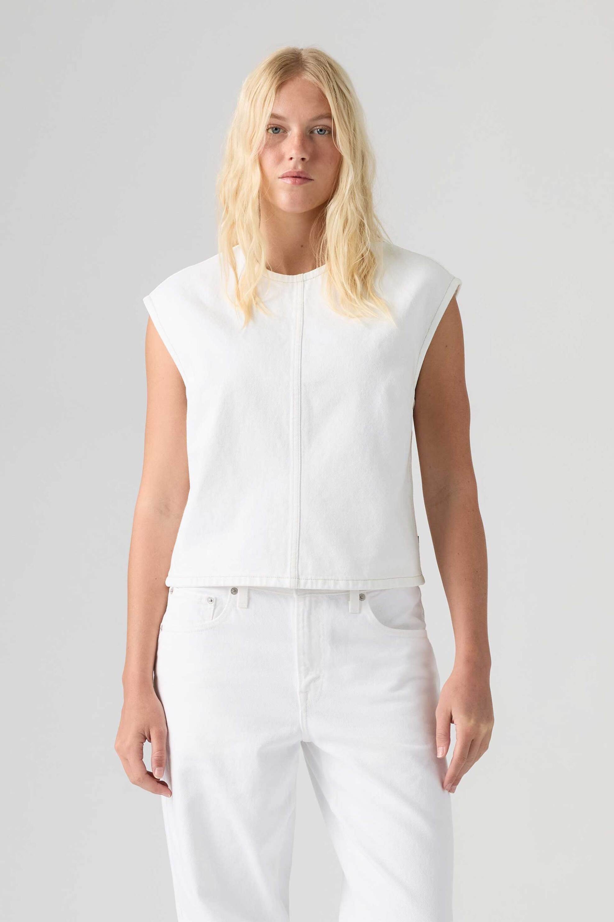 Levi's® γυναικεία denim αμάνικη μπλούζα Relaxed Fit