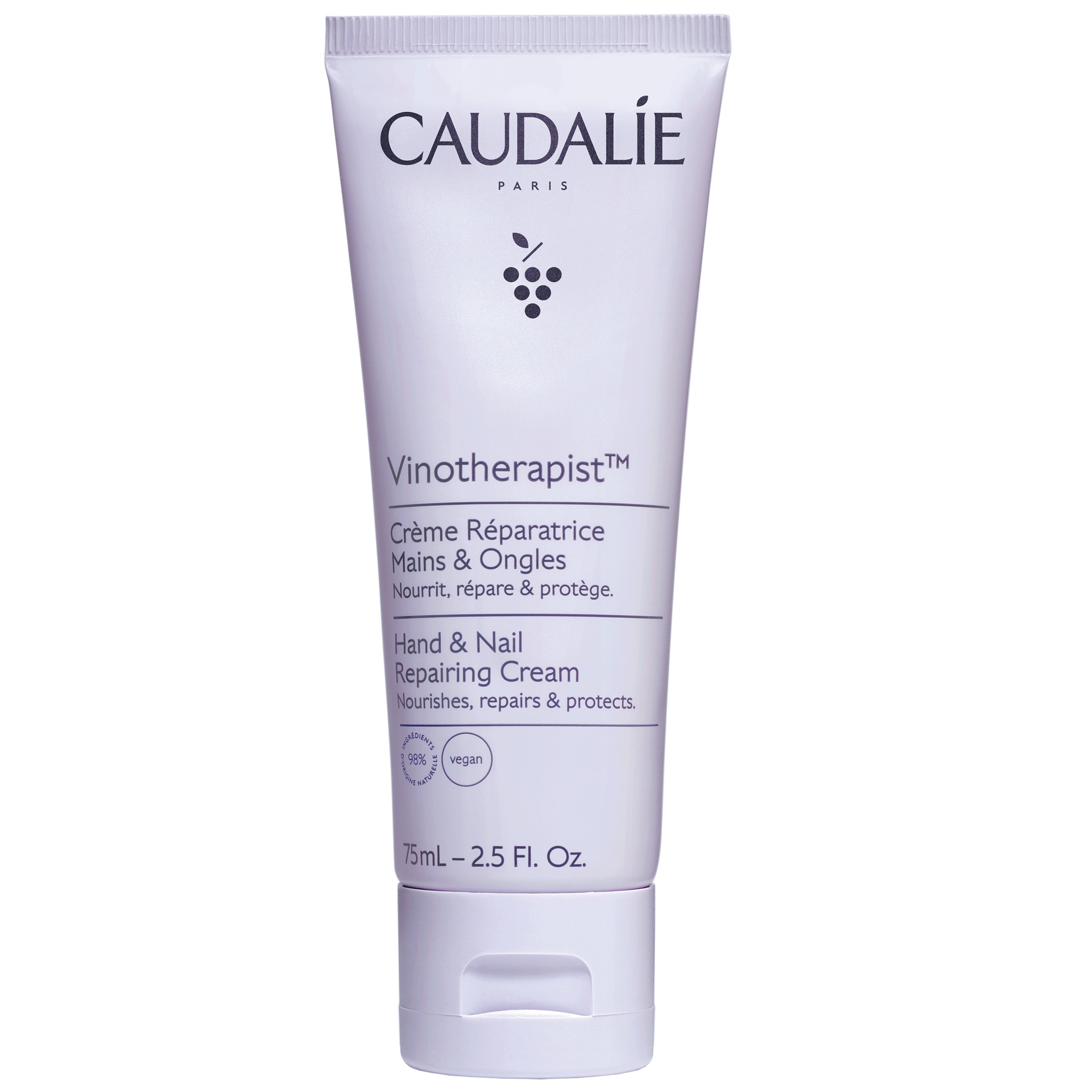 Caudalie Vinotherapist Hand & Nail Repairing Cream Ενυδατική & Επανορθωτική Κρέμα Χεριών & Νυχιών για Ξηρό Δέρμα 75ml