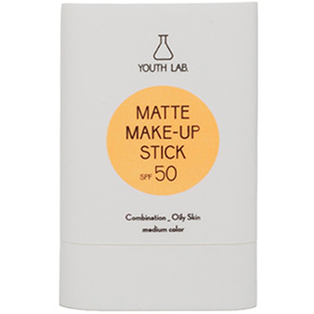Youth Lab Matte Make Up Spf50 Medium Colour Stick Ανάλαφρο Ματ Αντηλιακό Make-Up Stick Υψηλής Προστασίας με Χρώμα για Ομοιόμορφη Κάλυψη & Έλεγχο της Λιπαρότητας 20g
