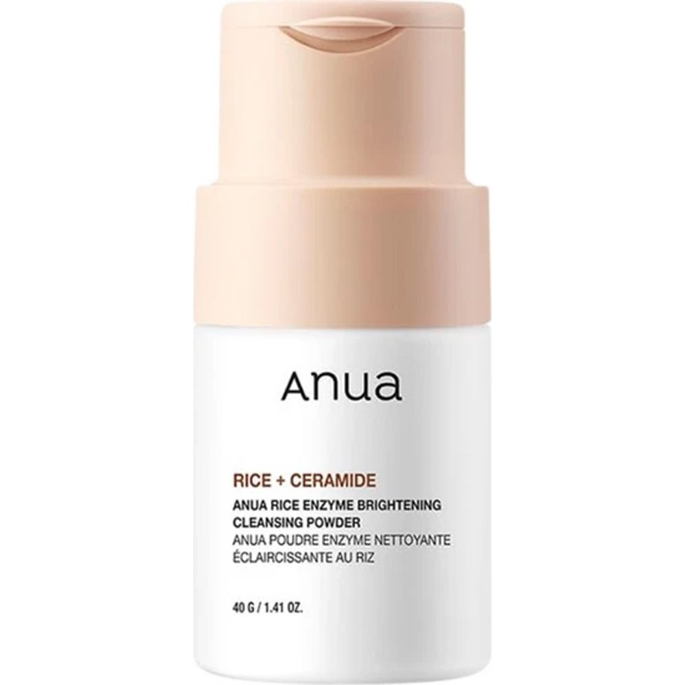Anua Rice + Ceramide Enzyme Brightening Cleansing Powder Ενζυμικό Καθαριστικό Προσώπου σε Μορφή Πούδρας για Ενυδάτωση, Λάμψη & Σύσφιξη των Πόρων για Απαλή Επιδερμίδα 40g