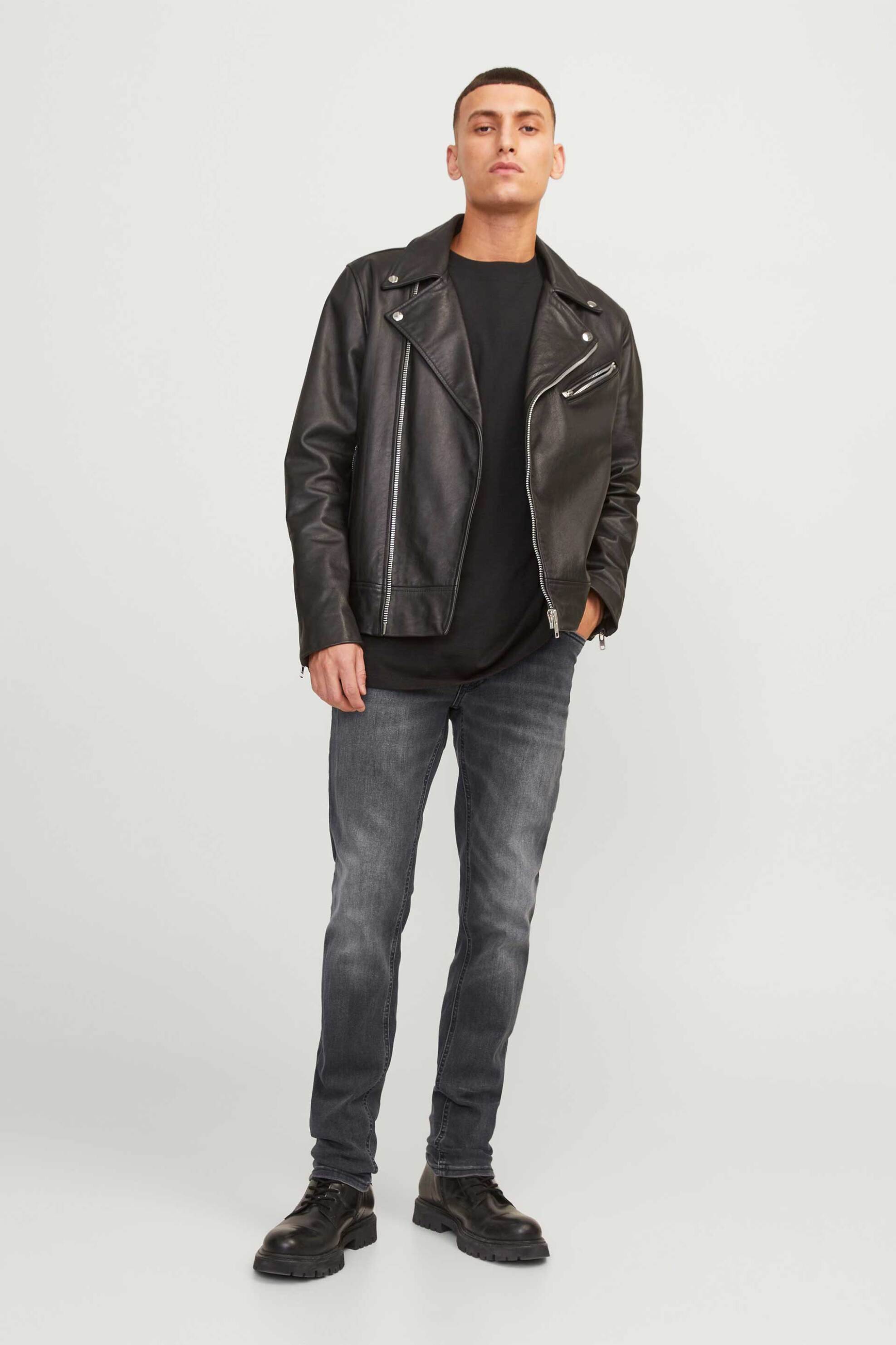 JACK & JONES ανδρικό τζιν παντελόνι πεντάτσεπο Slim Fit "Glen Original Cb 817"