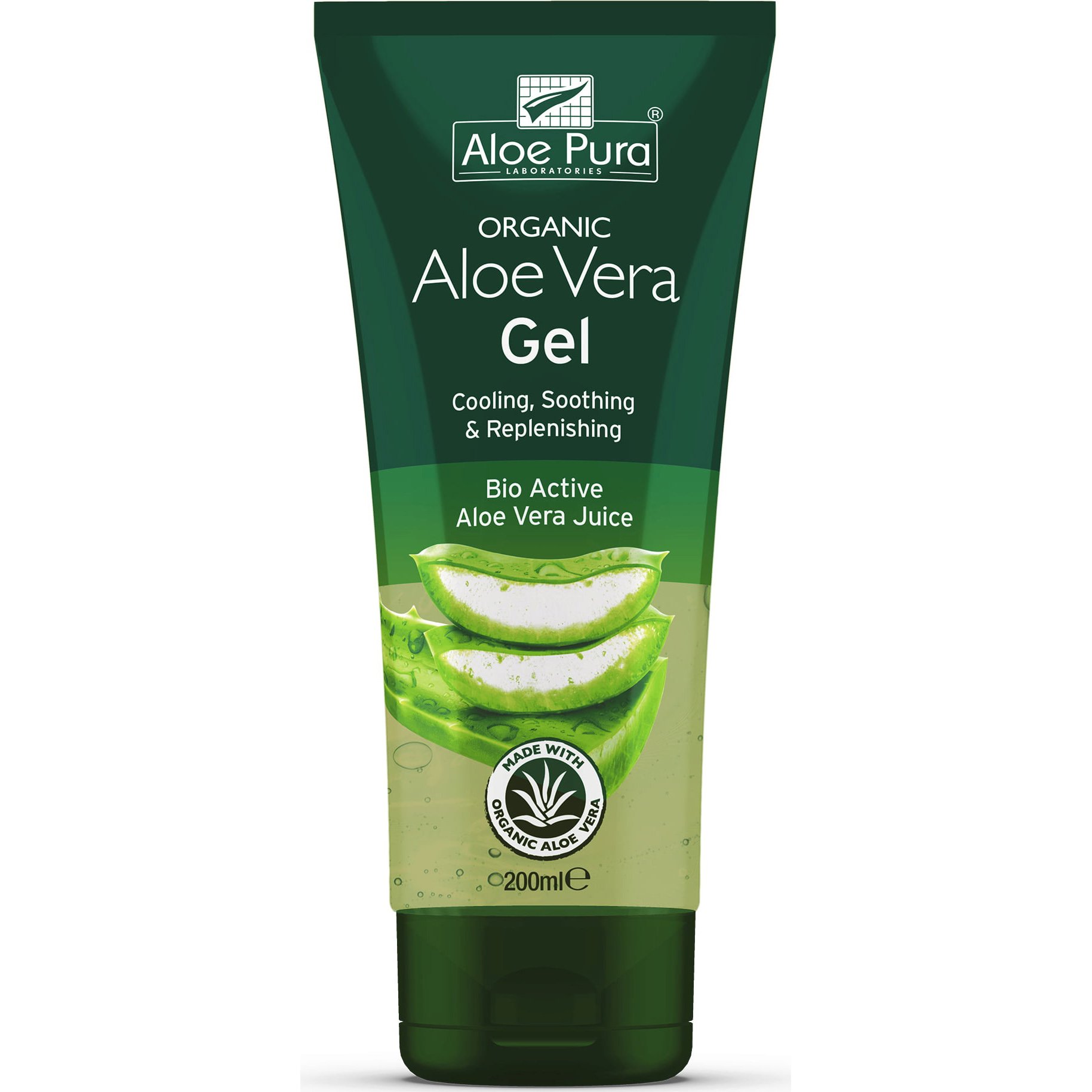 Optima Organic Aloe Vera Gel Αποκατάσταση του Ξηρού και Κατεστραμμένου Δέρματος 200ml