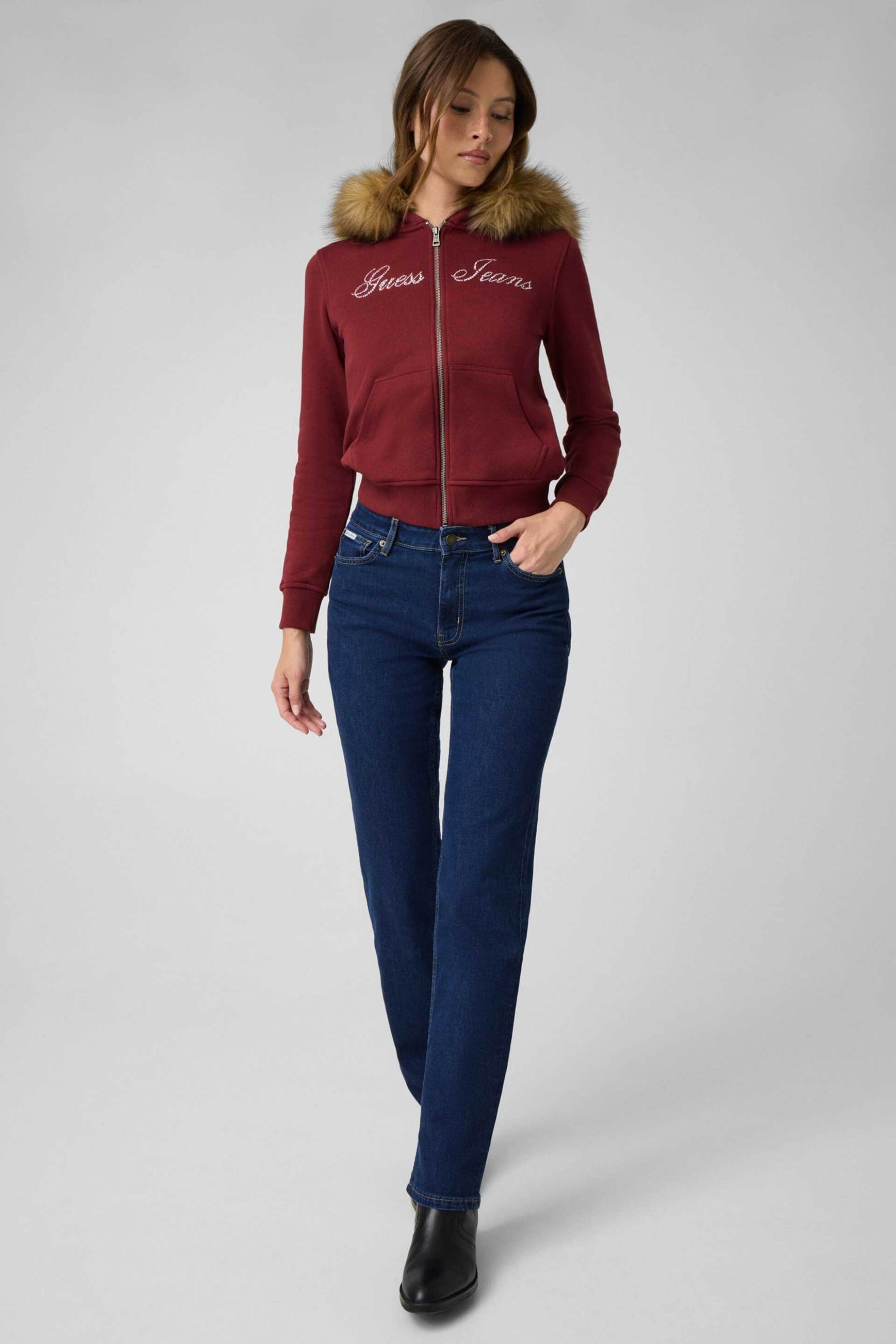 Guess γυναικείο τζιν παντελόνι πεντάτσεπο Straight Fit "G08"
