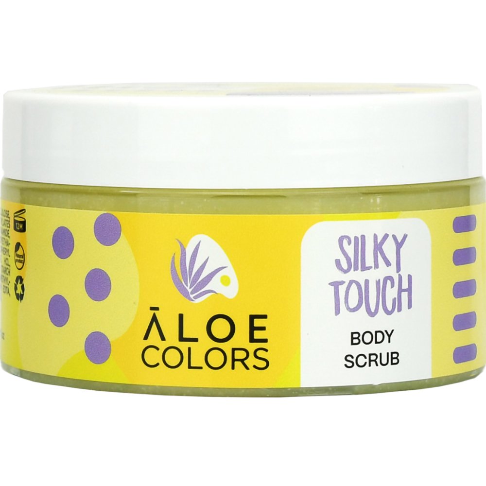 Aloe Colors Silky Touch Body Scrub Απολεπιστικό Σώματος με Βιολογική Αλόη & Βιταμίνες 200ml
