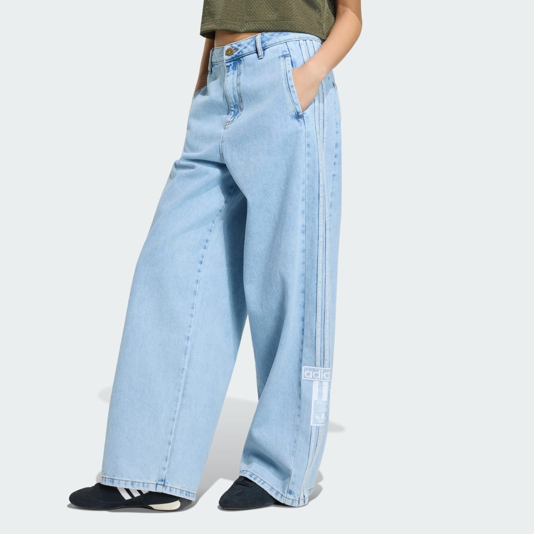 ΠΑΝΤΕΛΟΝΙ DENIM ADIBREAK MID-RISE WIDE-LEG
