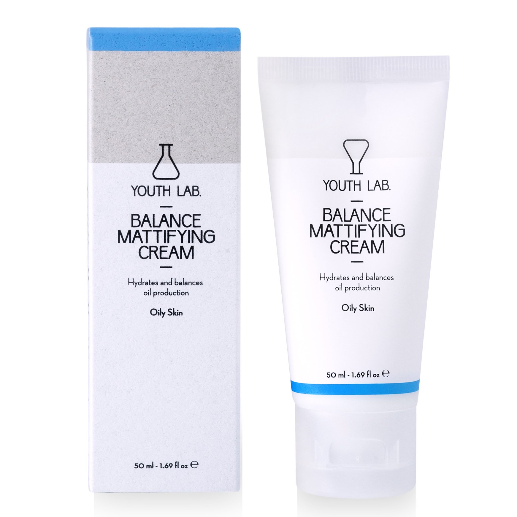 Youth Lab Hydrates & Balances Mattifying Cream Ενυδατική Κρέμα που Ρυθμίζει το Λιπαρό Δέρμα με Τάση Ακμής & Προσφέρει Μάτ Αποτέλεμα 50ml
