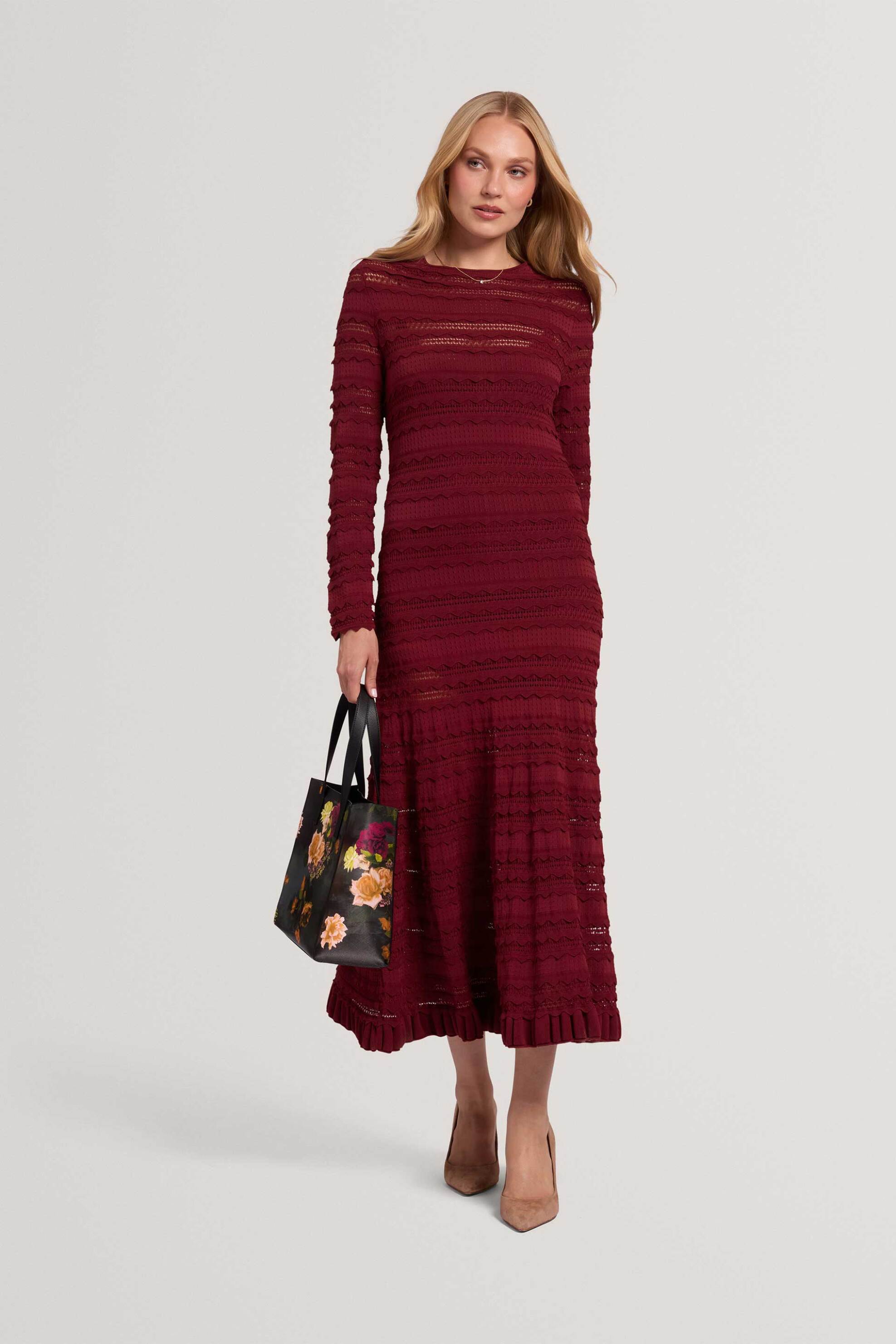 Ted Baker γυναικείο midi φόρεμα πλεκτό "Kaseya"