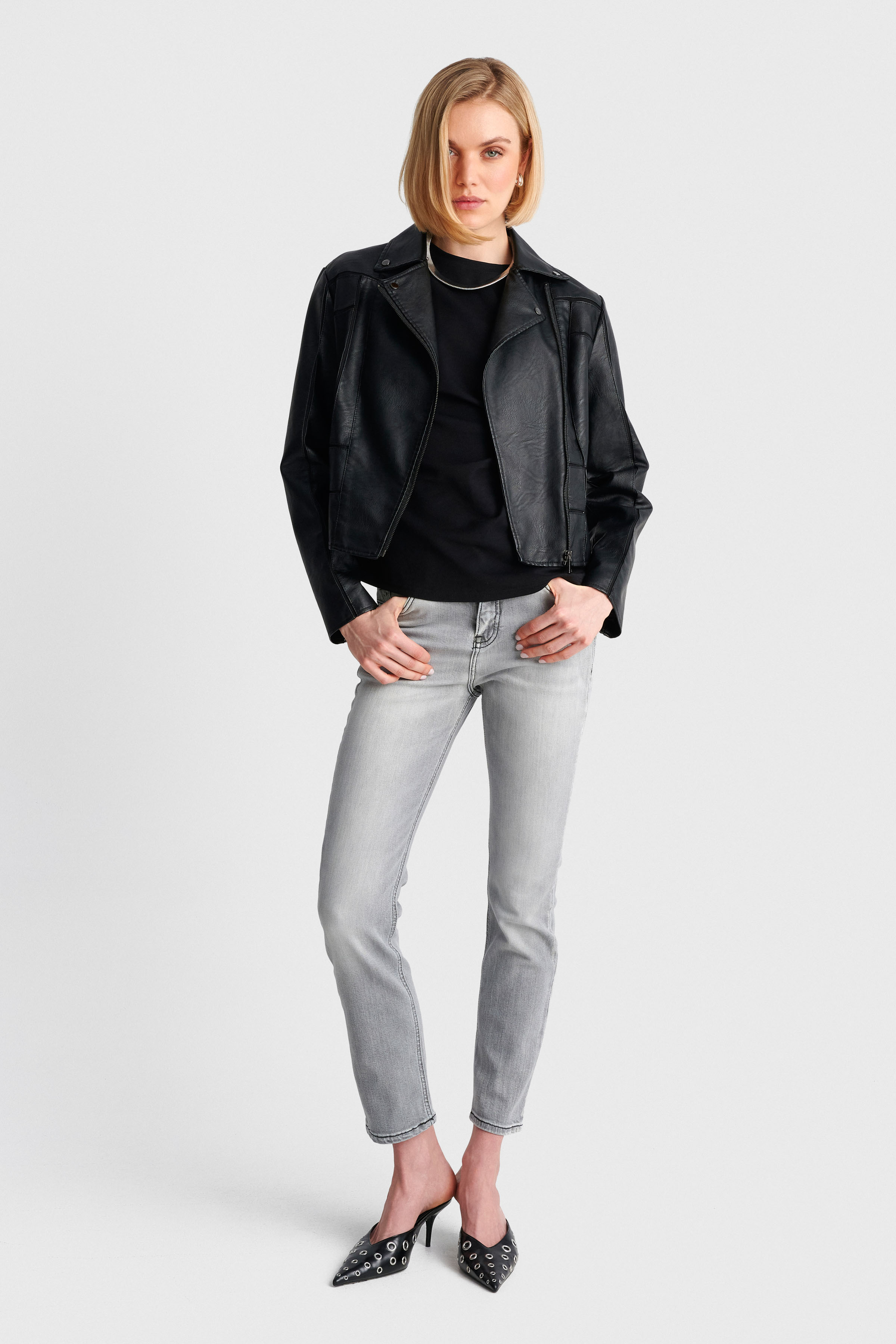 Παντελόνι τζιν skinny fit - Γκρι