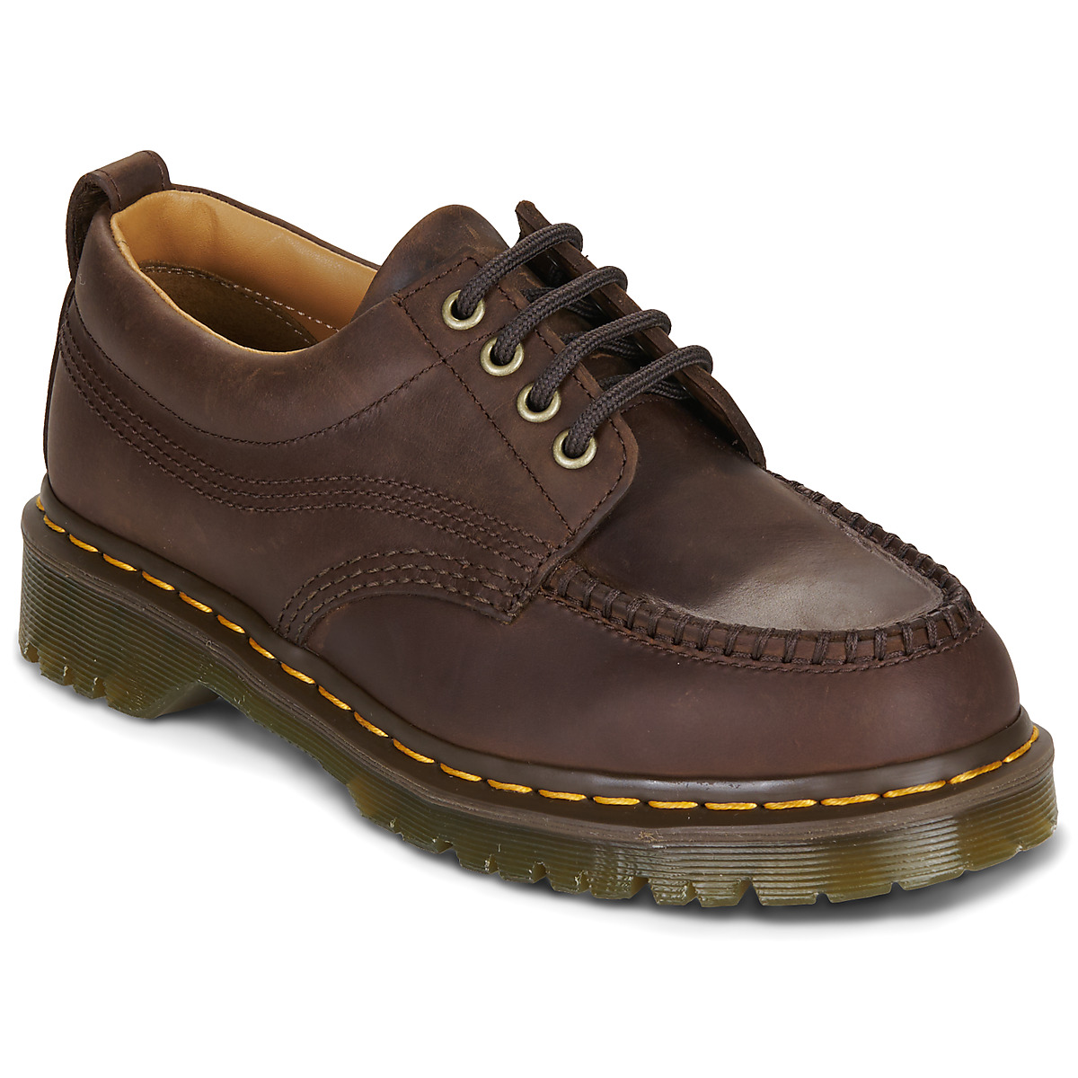 Derbies Dr. Martens LOWELL DARK BROWN CRAZY HORSE