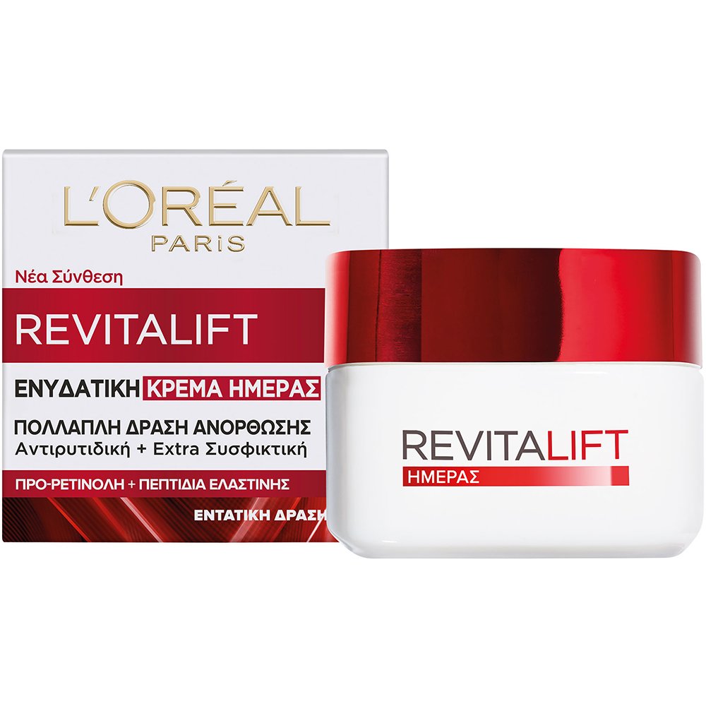 L'Oreal Paris Revitalift Day Cream Ενυδατική Κρέμα Ημέρας Προσώπου με Αντιρυτιδική - Συσφικτική Δράση 50ml