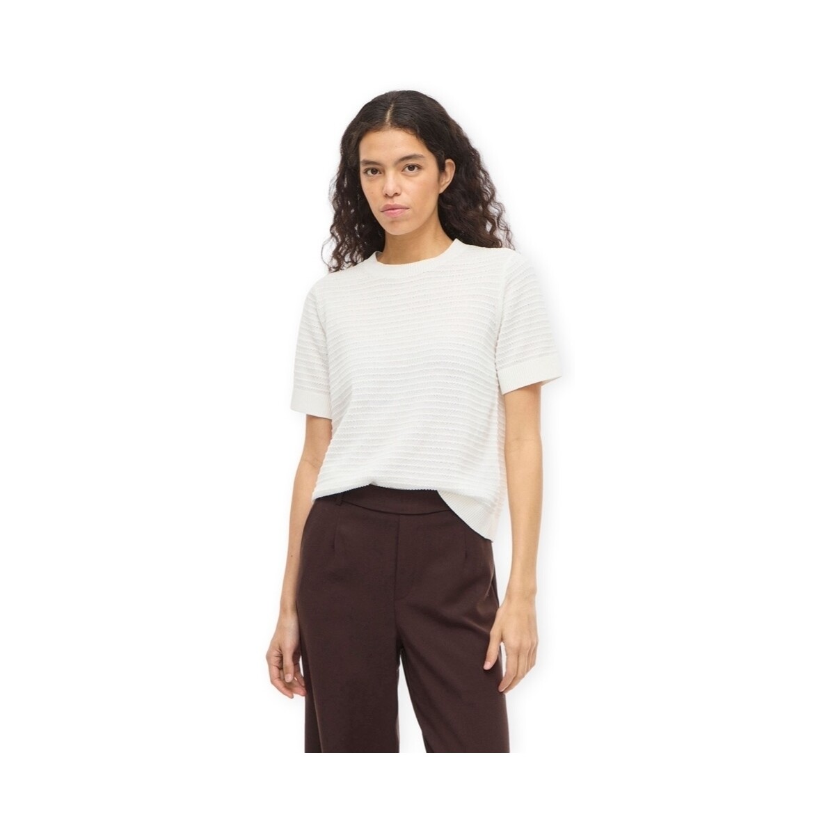 Μπλούζα Vila Noos Top Lollo - White Alyssum