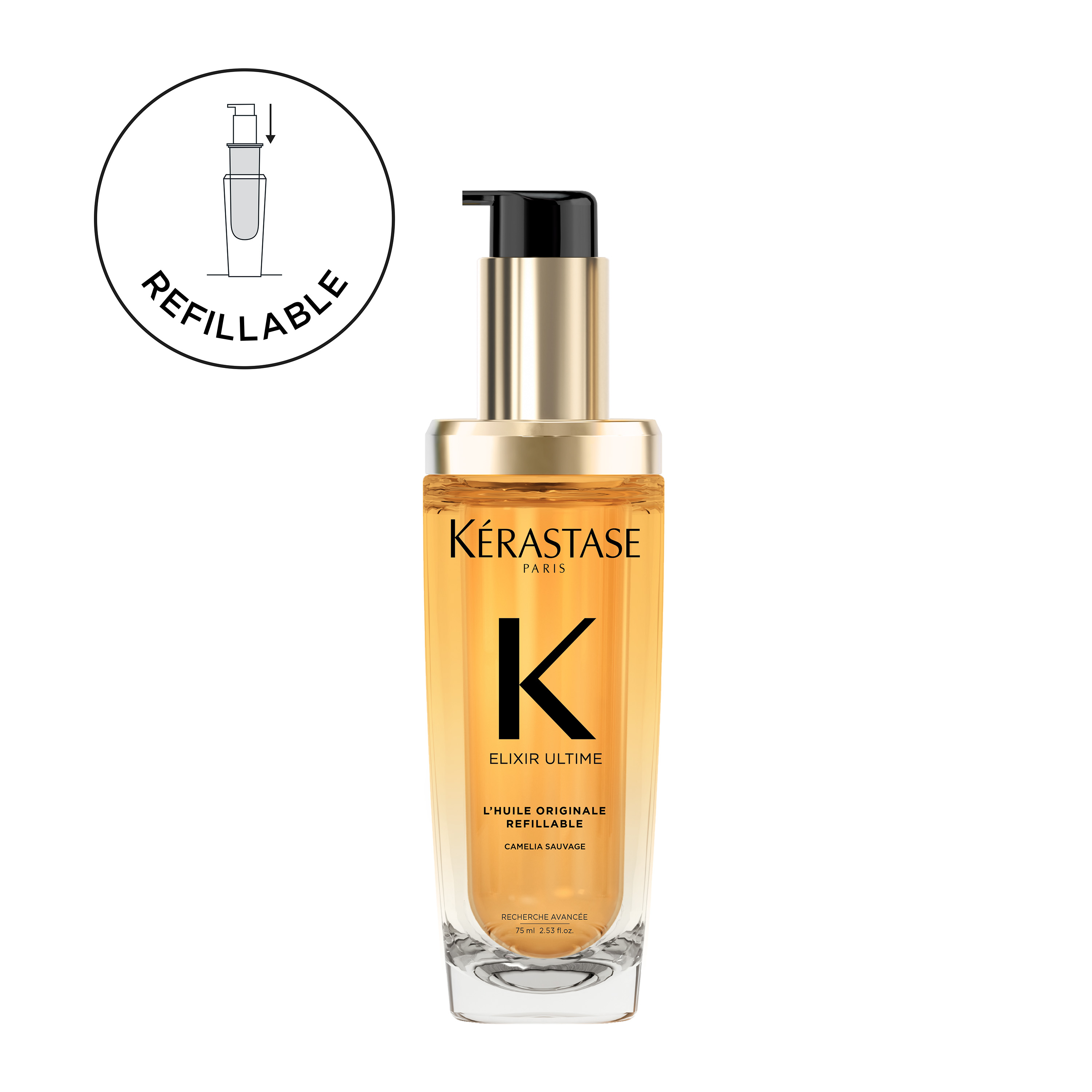 Elixir Ultime Original Refillable Ελαιο Λάμψης & Προστασιας Απο Το Φριζαρισμα | 75ml