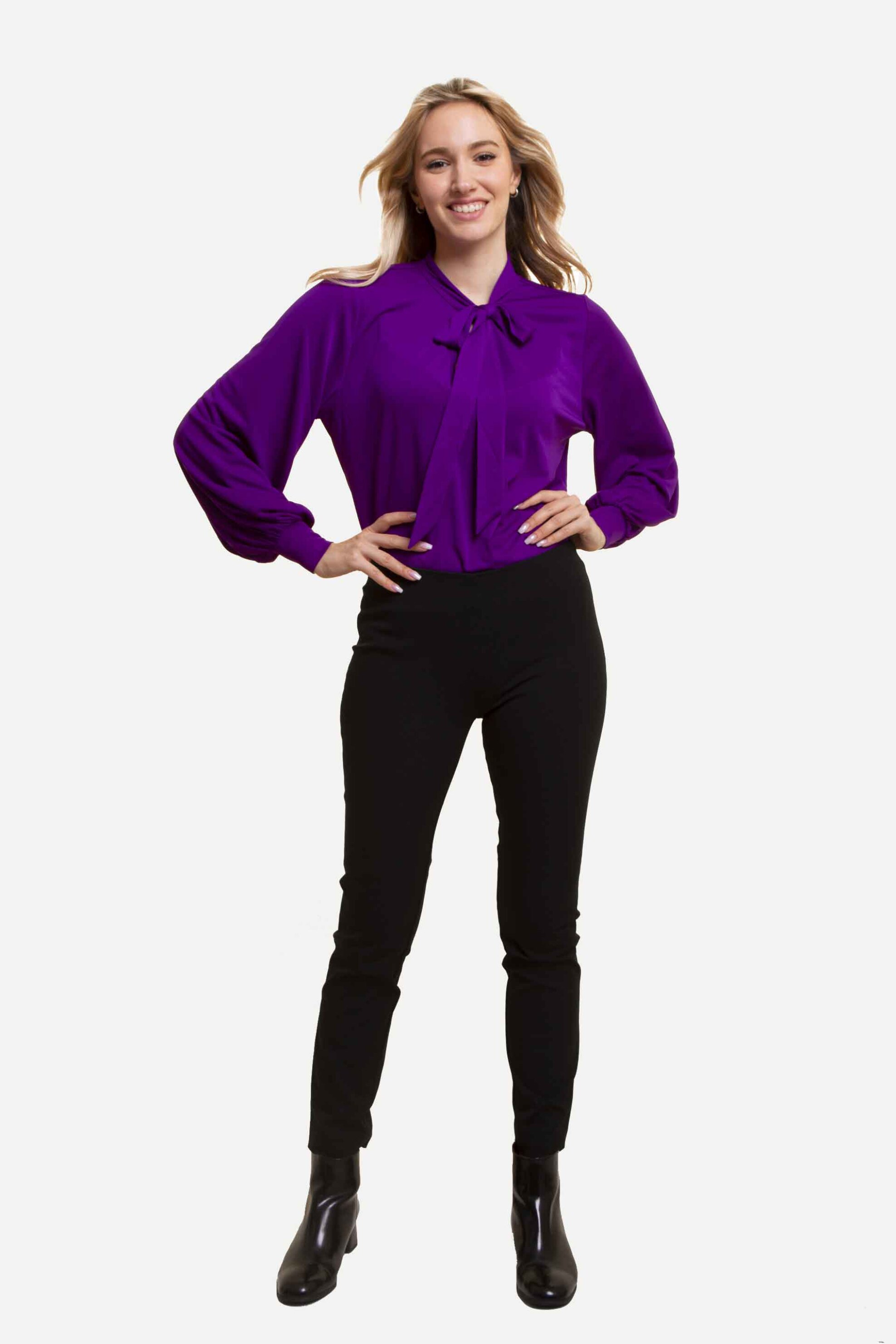 Lauren Ralph Lauren γυναικείο παντελόνι stretch μονόχρωμο