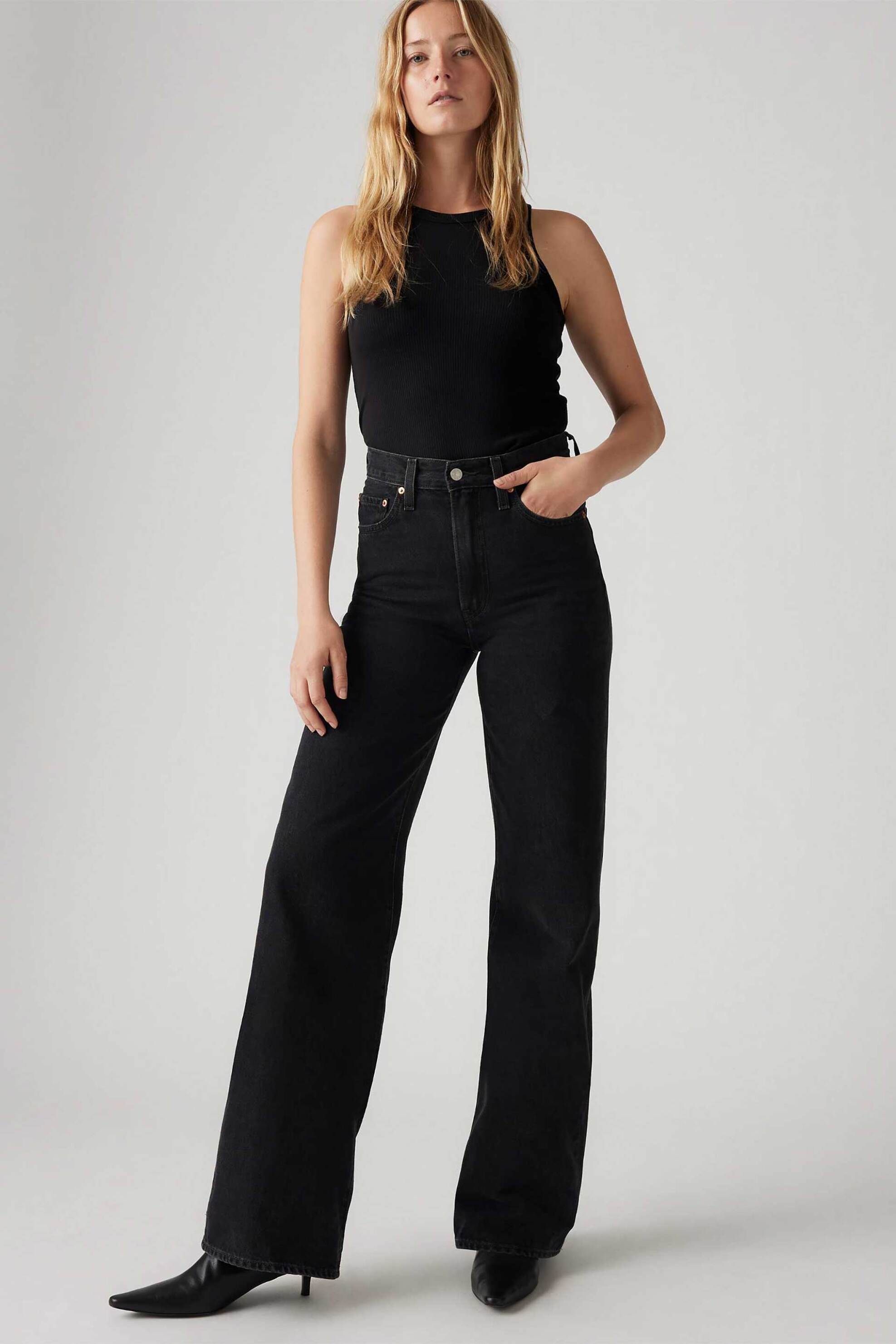 Levi's® γυναικείο τζιν παντελόνι ψηλόμεσο πεντάτσεπο Wide Leg "Ribcage"