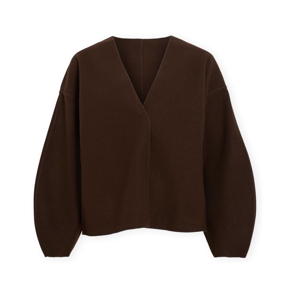 Παλτό Vila Noos Juice Loose Jacket - Coffee Bean