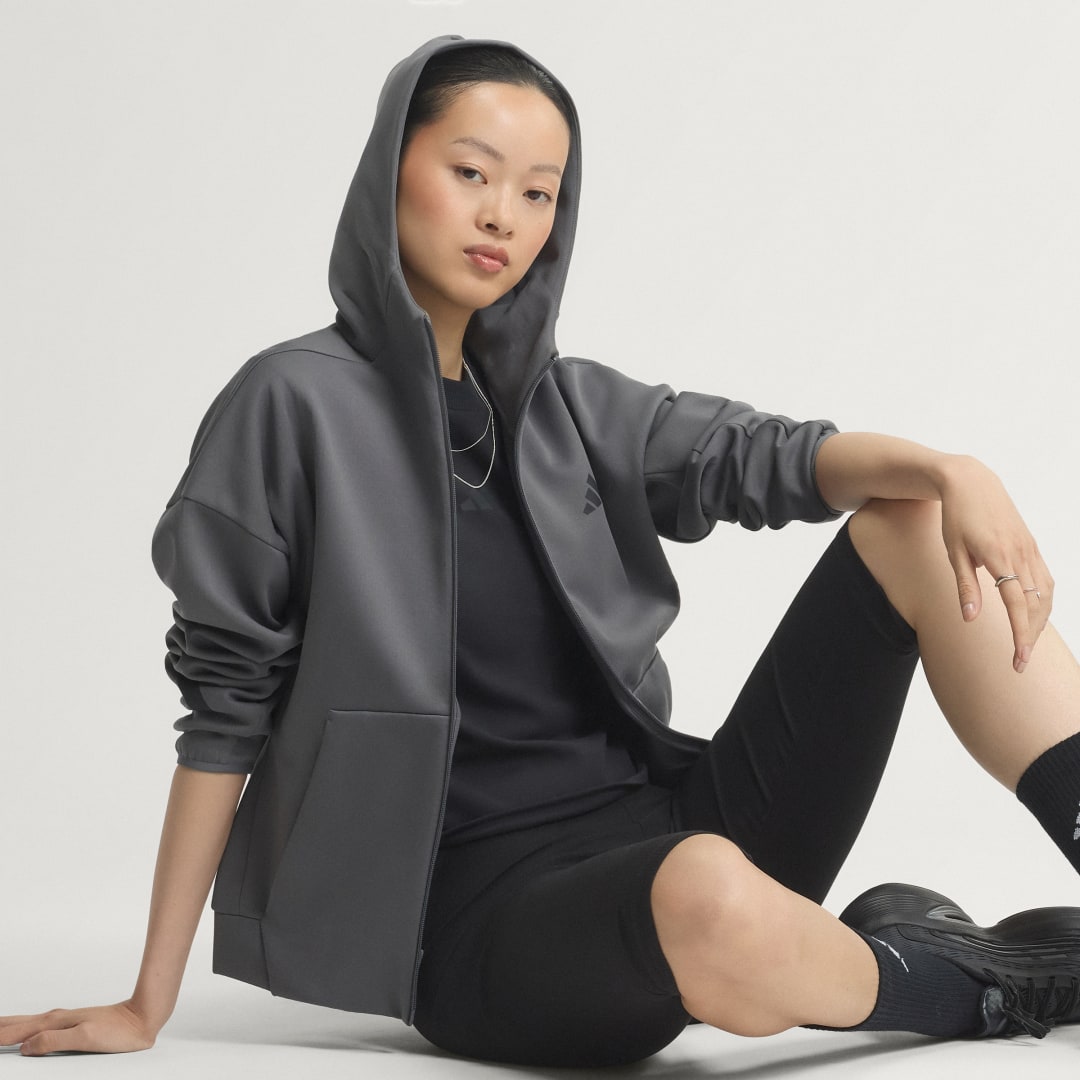 ADIDAS Z.N.E. HOODIE ΜΕ ΦΕΡΜΟΥΑΡ ΣΕ ΟΛΟ ΤΟ ΜΗΚΟΣ