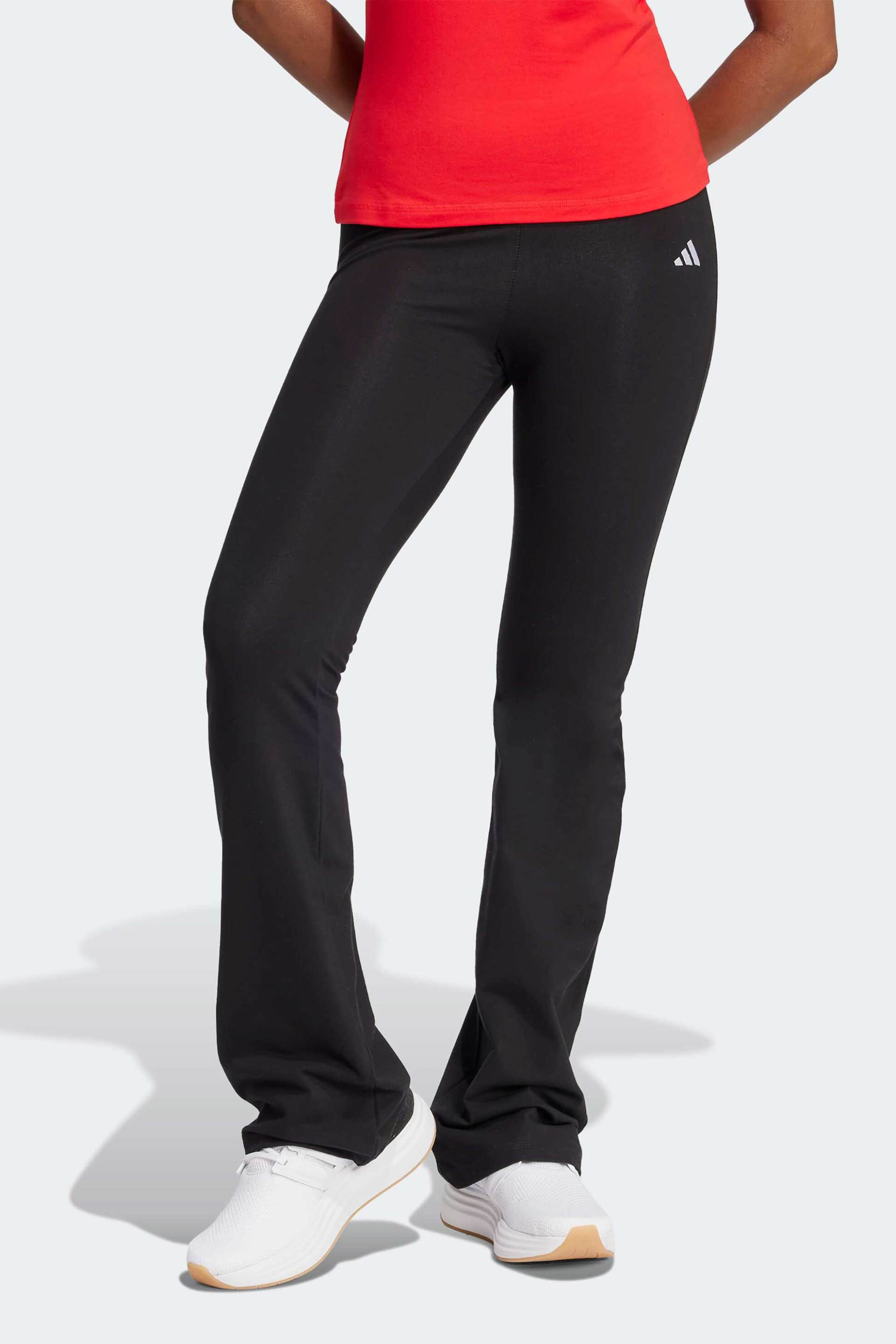 Adidas γυναικείο αθλητικό κολάν Slim Fit "Essentials Small Logo Flared"
