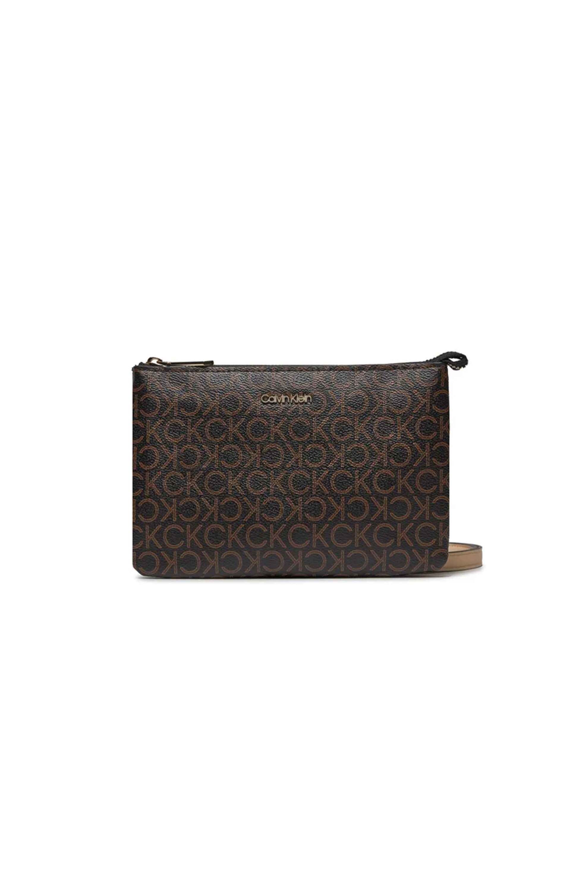 CK Jeans γυναικεία τσάντα crossbody με all-over monogram print και μεταλλικό λογότυπο | ONE SIZE