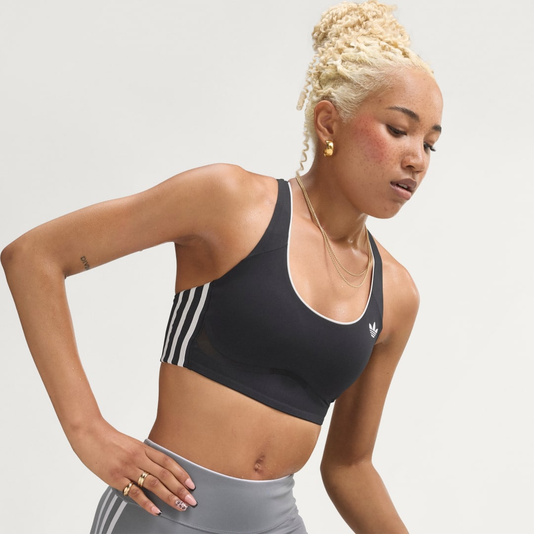 Αθλητικό bra adidas Originals με μεσαία υποστήριξη