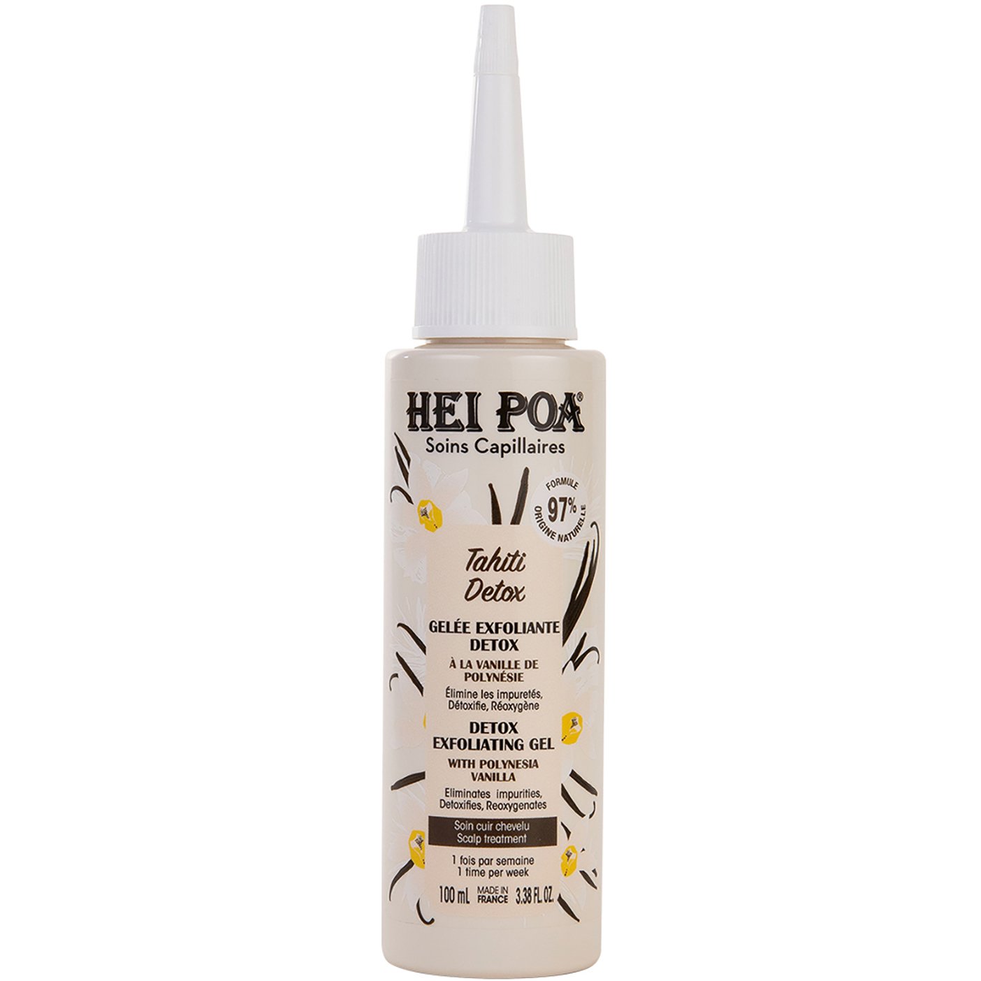 Hei Poa Tahiti Detox Exfoliating Gel Απολεπιστικό Τζελ για το Τριχωτό, για Αποτοξίνωση & Καθαριότητα σε Βάθος για Όλους τους Τύπους Μαλλιών με Υπέροχο Άρωμα Πολυνησιακής Βανίλιας 100ml