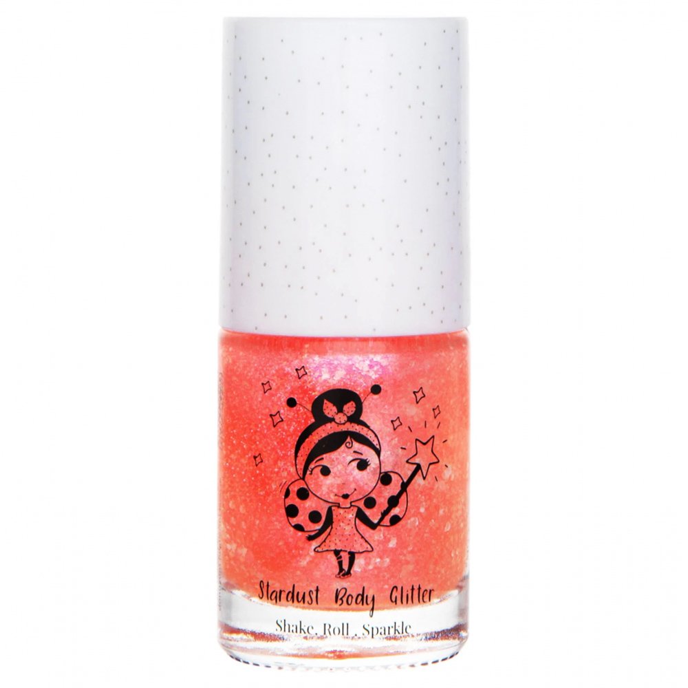 Miss Nella Stardust Roll-On Body Glitter Σώματος σε Μορφή Roll-On Κατάλληλο για την Ευαίσθητη Παιδική Επιδερμίδα 15ml - Planet Pink