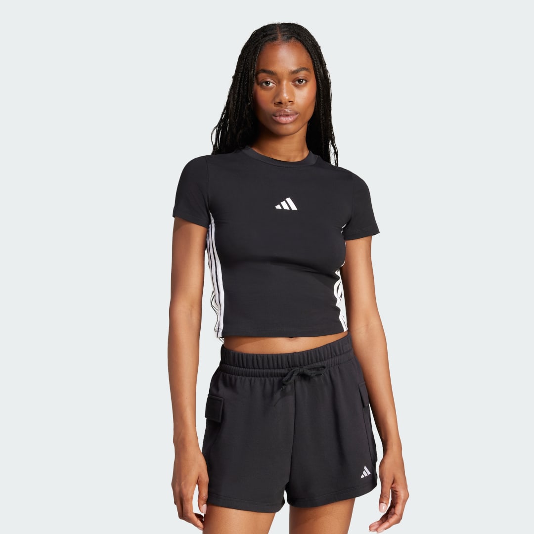 Essentials 3-Stripes Slim Baby Tee