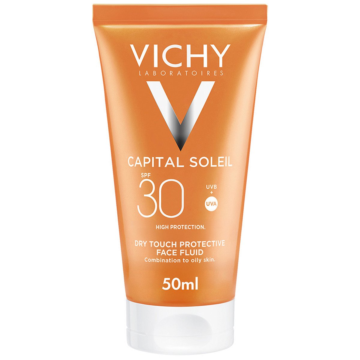 Vichy Capital Soleil Spf30 Dry Touch Emulsion Αντηλιακή Λεπτόρρευστη Κρέμα Προσώπου Υψηλής Προστασίας για Ματ Αποτέλεσμα 50ml