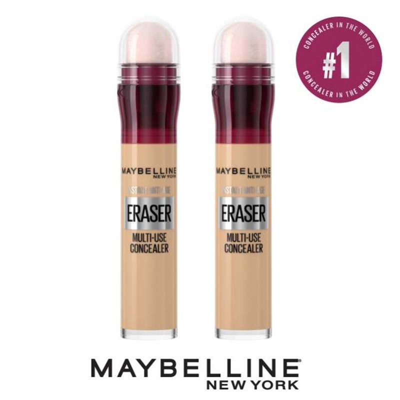 Maybelline Πακέτο Προσφοράς Instant Anti-age Eraser Multi-use Concealer με Ενσωματωμένο Σφουγγαράκι 6 Neutralizer 2x6ml