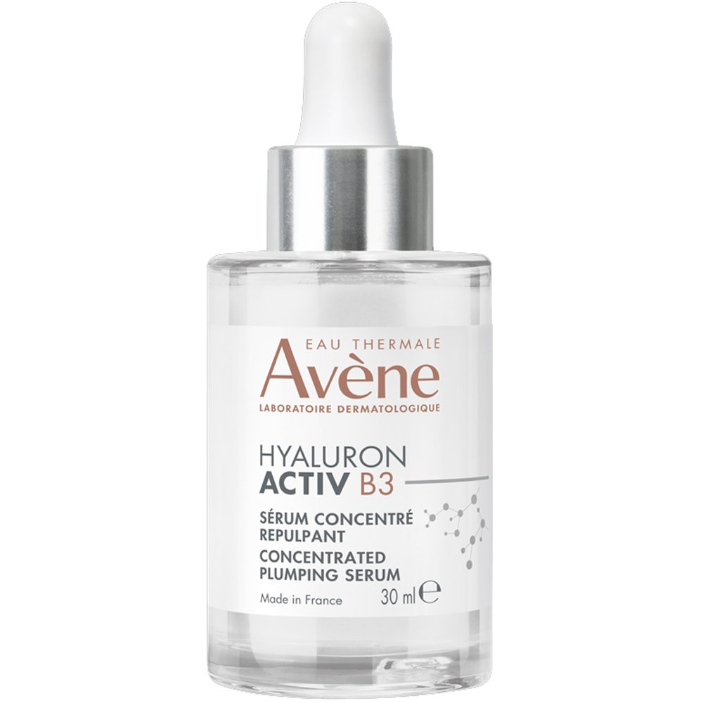 Avene Hyaluron Activ B3 Concentrated Plumping Serum Συμπυκνωμένος Ορός Προσώπου & Ματιών Υψηλής Συγκέντρωσης σε Καθαρό Υαλουρονικό Οξύ για Αντιγήρανση, Σύσφιγξη & Λείανση Ρυτίδων 30ml