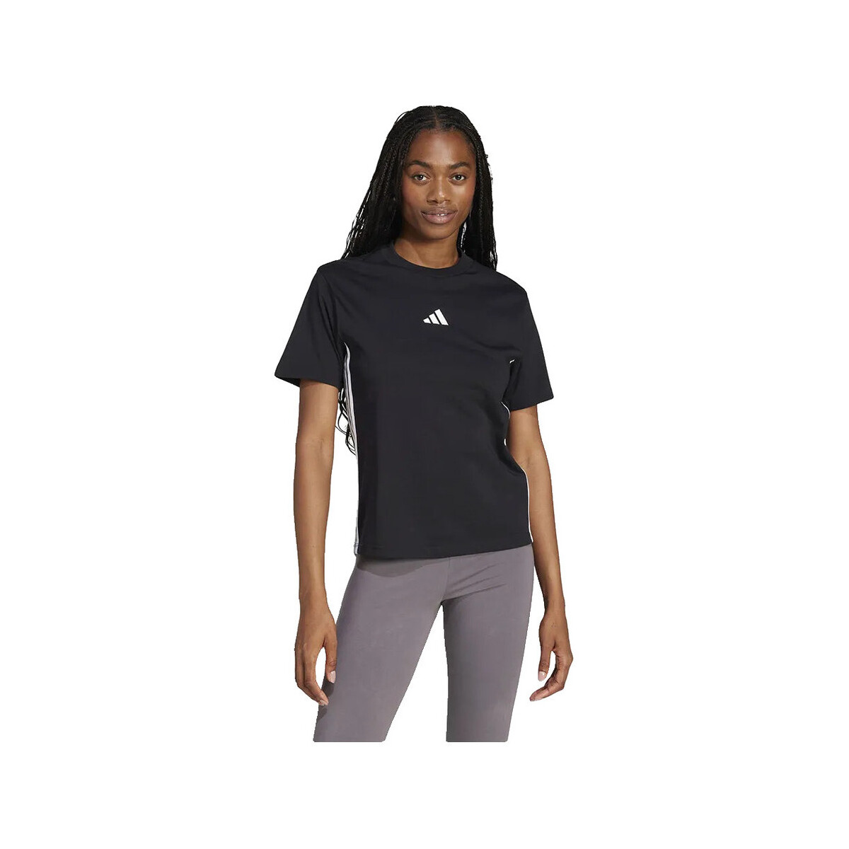 T-shirt με κοντά μανίκια adidas T-shirt Essentials 3-Stripes coton
