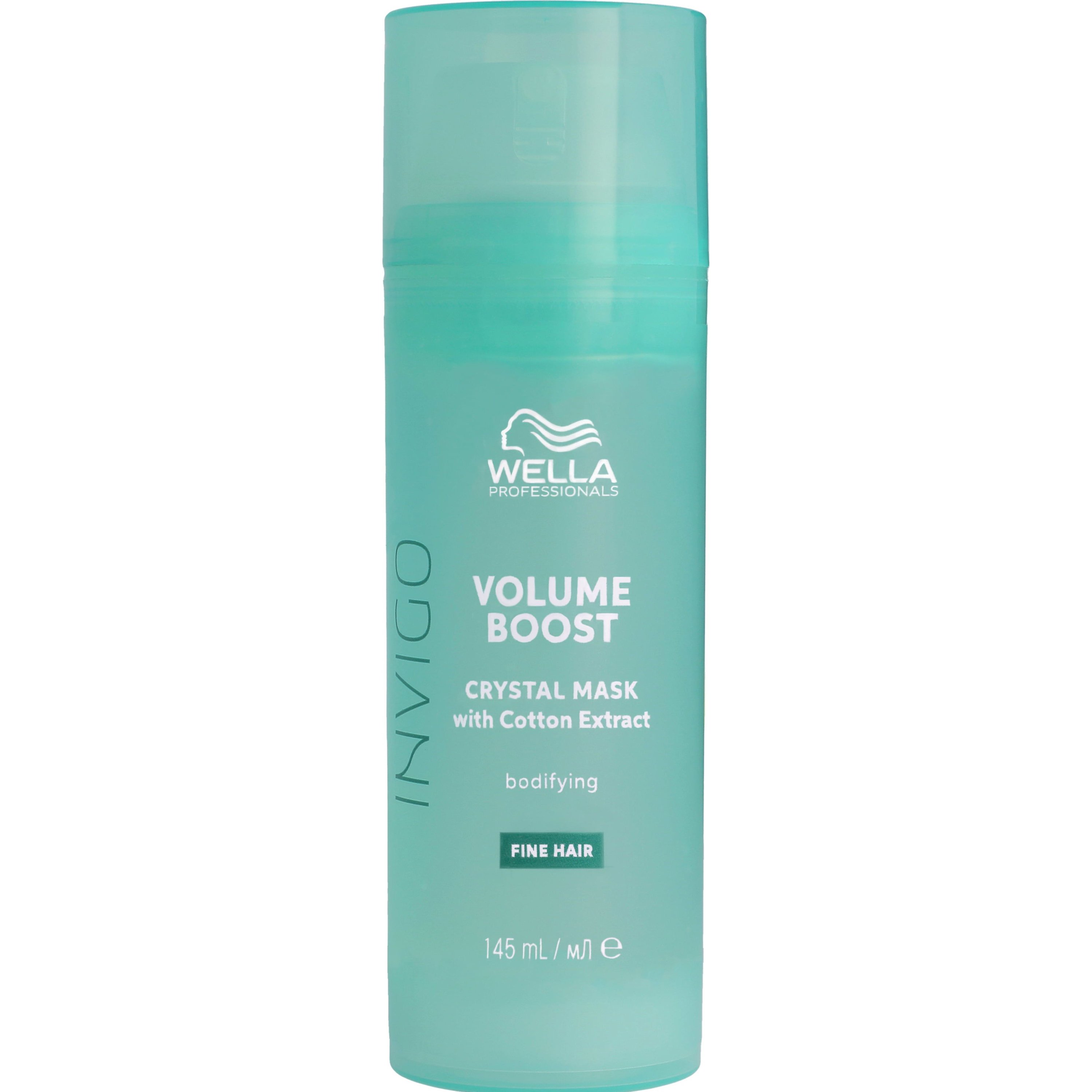 Wella Professionals Invigo Volume Boost Fine Hair Crystal Mask with Cotton Extract Διάφανη Μάσκα Περιποίησης που Προσφέρει Όγκο & Επανορθώνει τα Λεπτά Μαλλιά 145ml