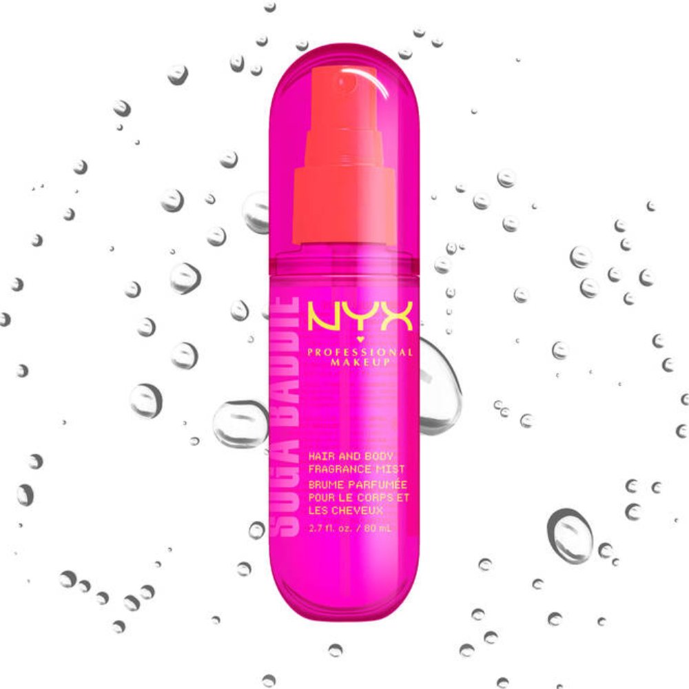 Nyx Professional Makeup Hair & Body Fragrance Mist Ενυδατικό Σπρέι για Μαλλιά & Σώμα με Άρωμα Γλυκιάς Βανίλιας & Σαντιγί 80ml - Suga Baddie