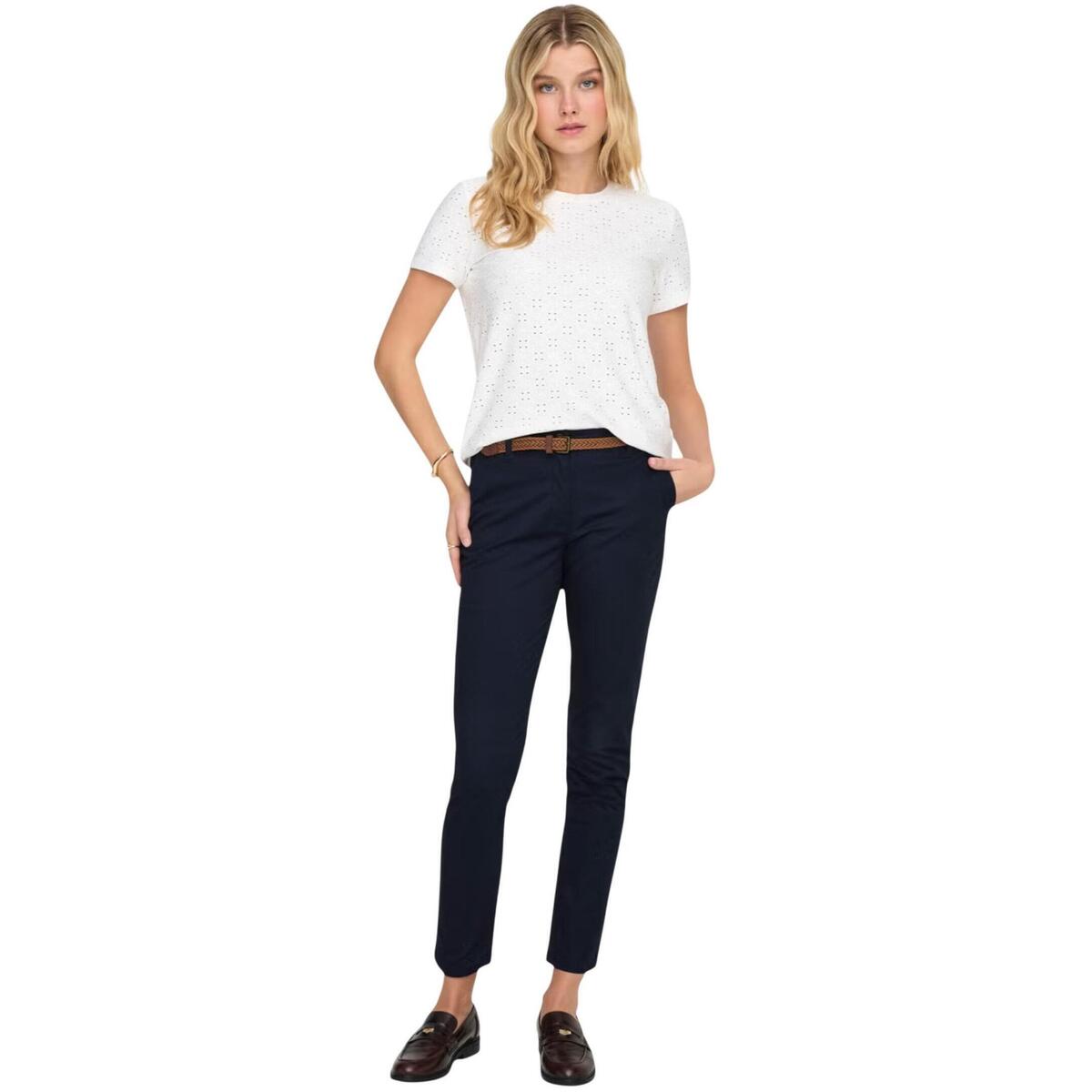 Παντελόνια Jacqueline De Yong JDYCHICAGO MW BELT CHINO PANTS WVN NOOS 15311897