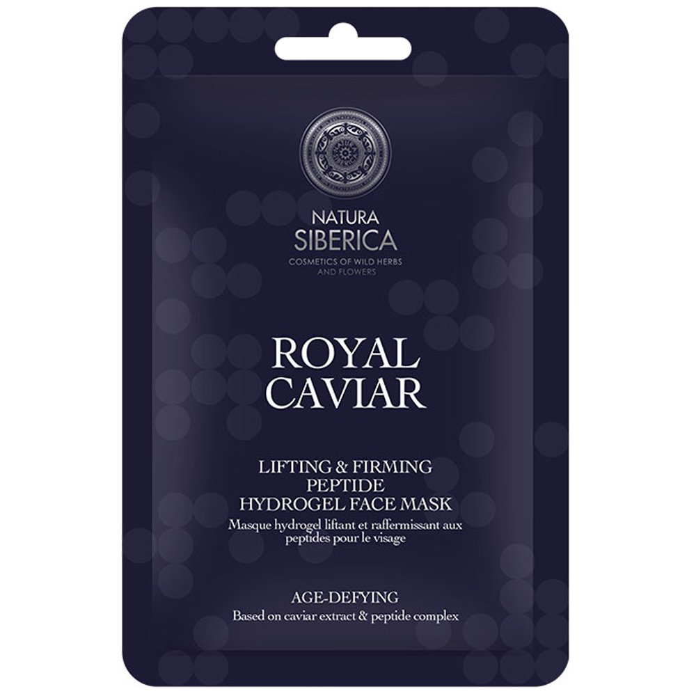 Natura Siberica Royal Caviar Lifting & Firming Peptide Hydrogel Face Mask Ενυδατική Μάσκα Προσώπου Άμεσης Επίδρασης που Εξαλείφει τα Σημάδια Κούρασης 30g