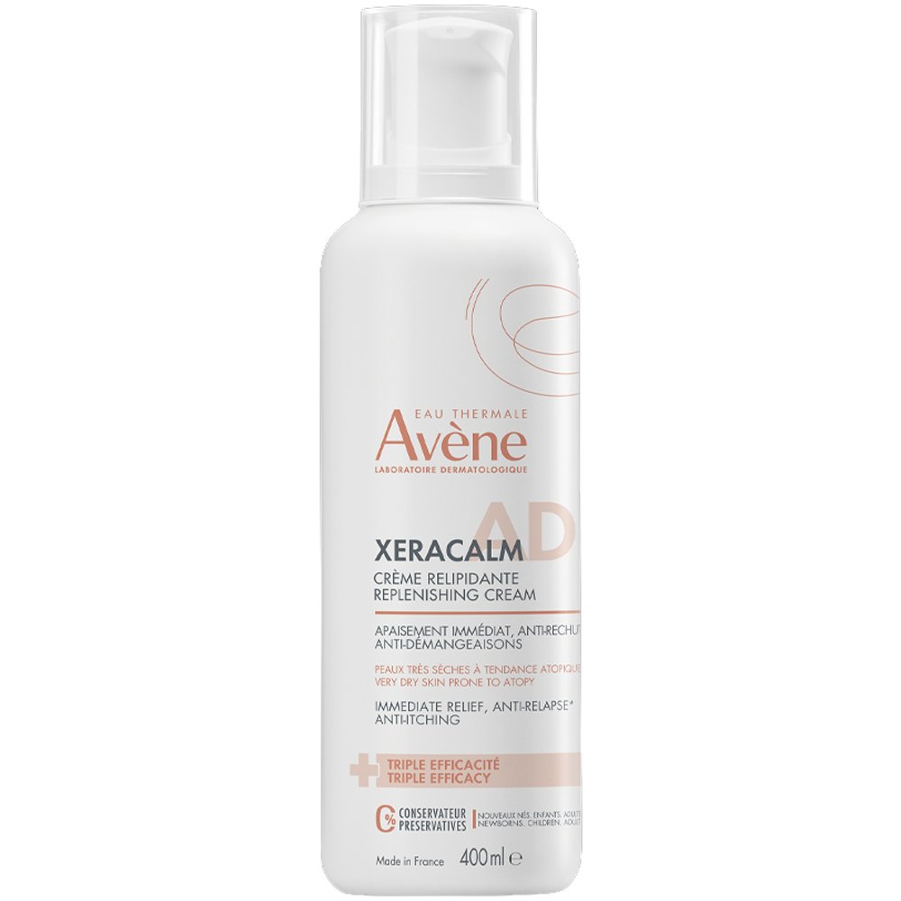 Avene Xeracalm A.D Lipid-Replenishing Cream Εξειδικευμένη Μαλακτική Κρέμα Προσώπου & Σώματος Αναπλήρωσης Λιπιδίων για Ανακούφιση του Ξηρού Δέρματος με Τάση Ατοπίας & Αίσθημα Κνησμού 400ml