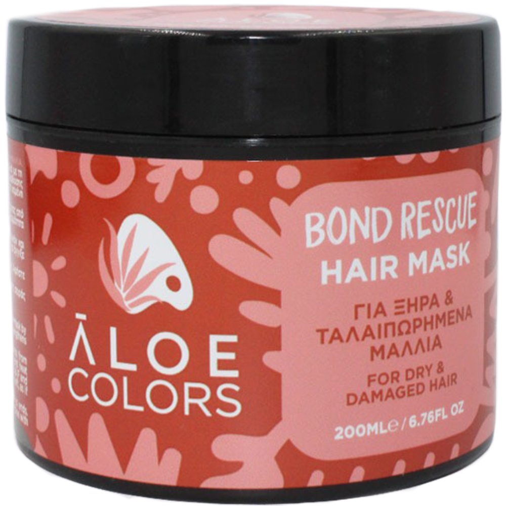 Aloe Colors Bond Rescue For Dry & Damaged Hair Mask Ενυδατική Μάσκα για Ξηρά & Ταλαιπωρημένα Μαλλιά 200ml