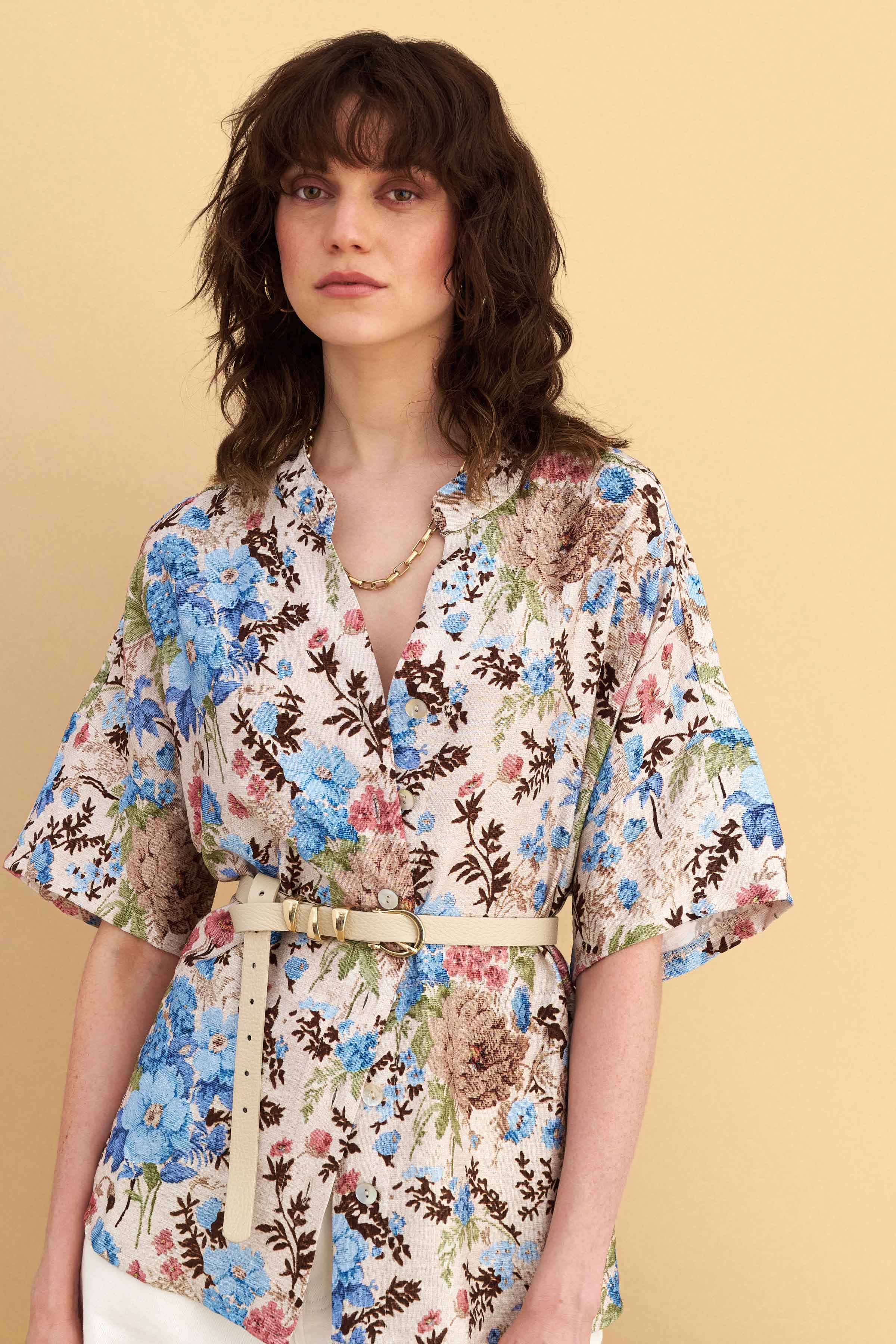 Πουκάμισο εμπριμέ floral print - Πολύχρωμο