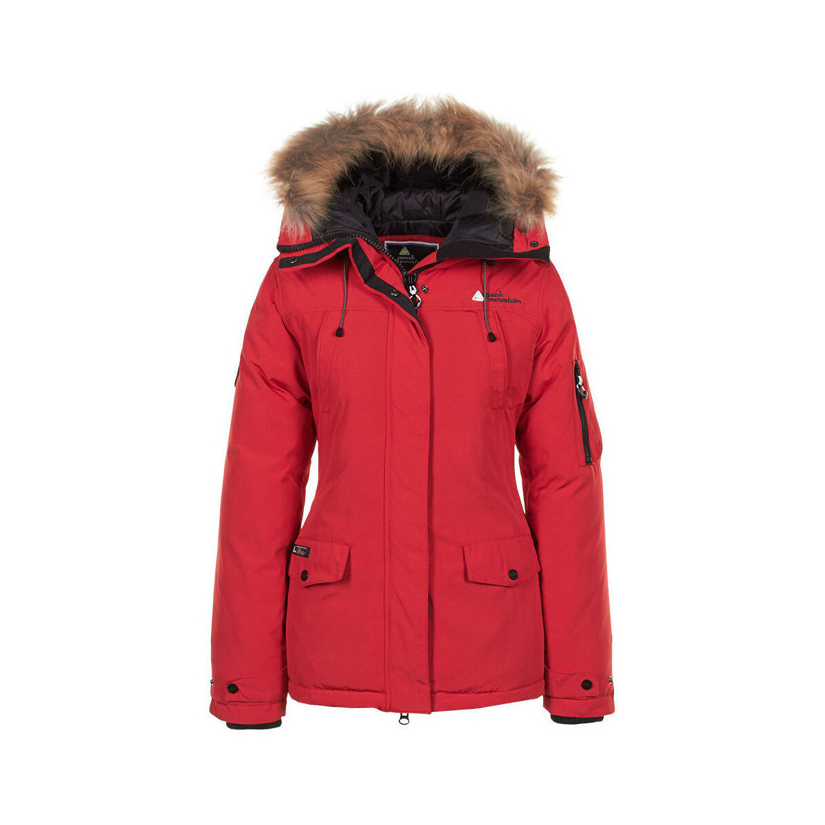 Παρκά Peak Mountain Parka de ski avec vraie fourrure femme AKADOZ