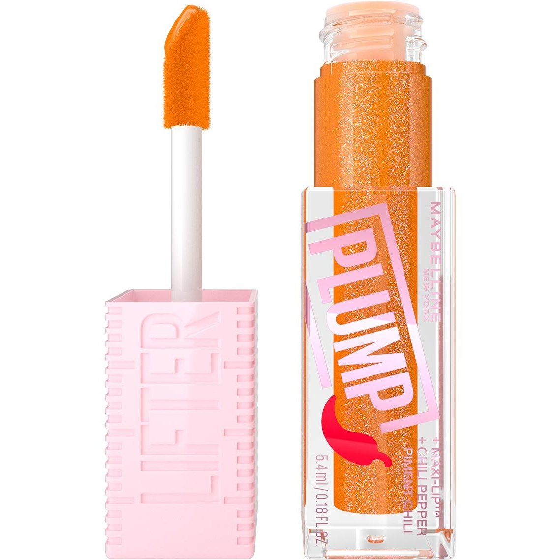 Maybelline Lifter Plump Gloss with Chili Pepper Ενυδατικό Lip Gloss με Τσίλι για Σαρκώδη Χείλη 5.4ml
