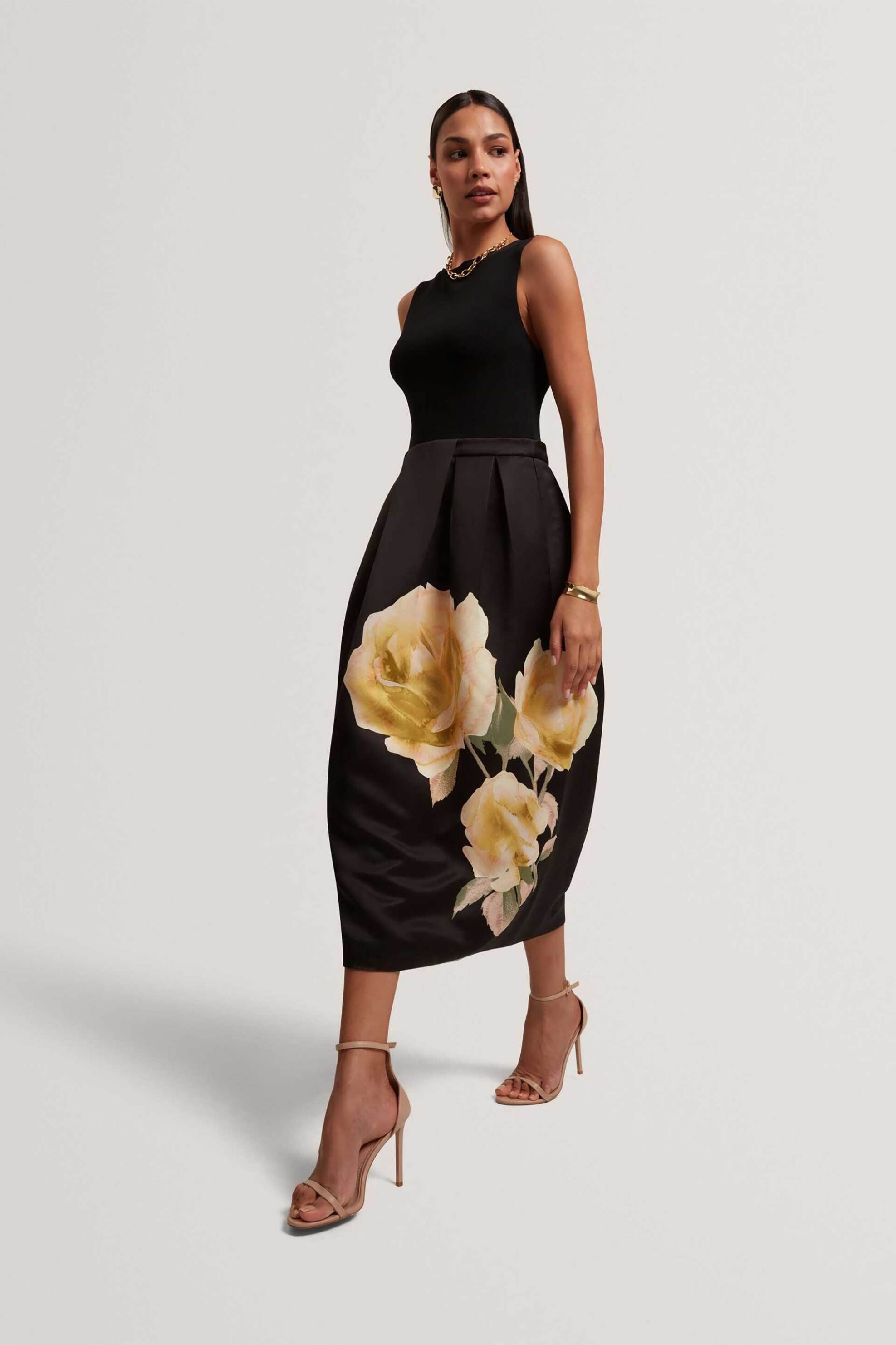 Ted Baker γυναικείο midi φόρεμα με print "Verinie"