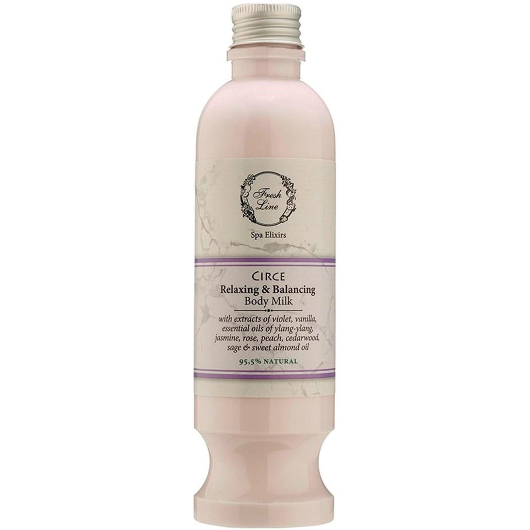 Fresh Line Spa Elixirs Circe Relaxing & Balancing Body Milk Γαλάκτωμα Σώματος με Αιθέρια Έλαια από Βανίλια & Βιολέτα για Χαλάρωση & Ισορροπία 250ml