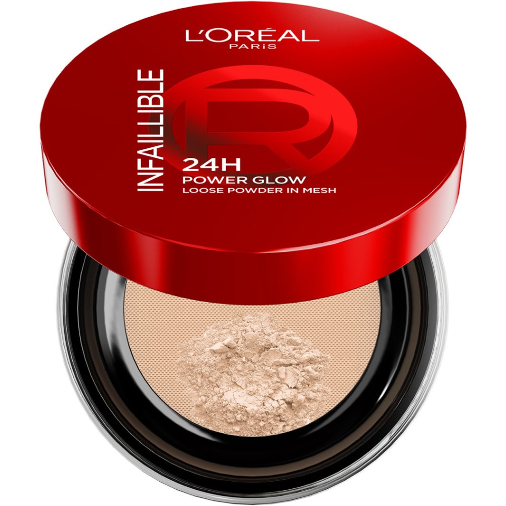 L'Oreal Paris Infaillible 24H Power Glow Loose Powder Πούδρα για Φωτεινή, Λαμπερή Όψη που Διαρκεί Έως & 24 Ώρες 9.5g - Universal