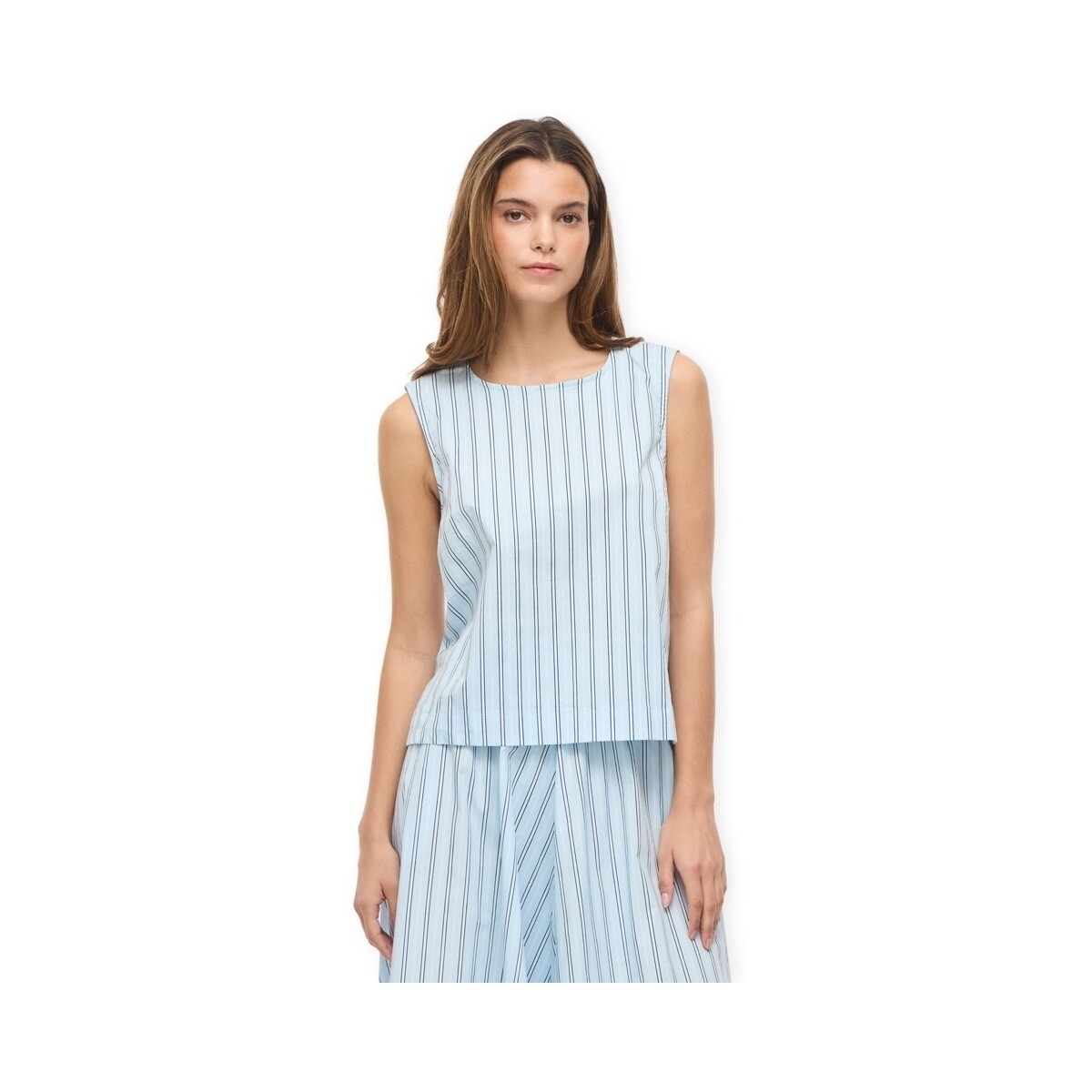 Μπλούζα Vila Top Valencia - Nantucket Breeze/Snow