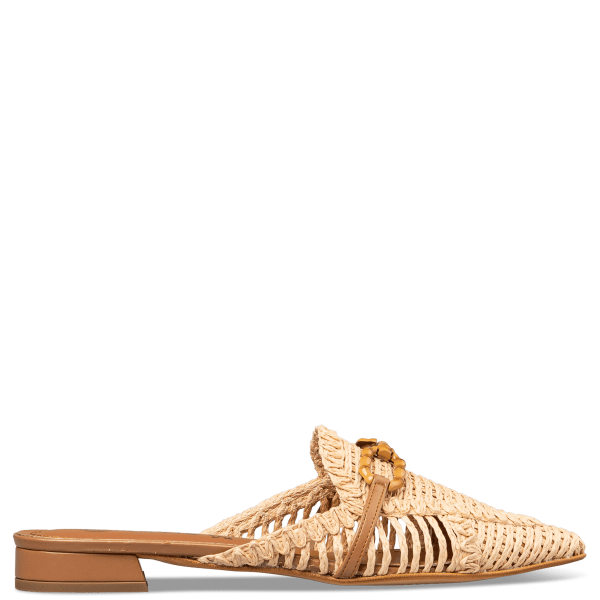 RAFFIA SLIP ON LOAFERS