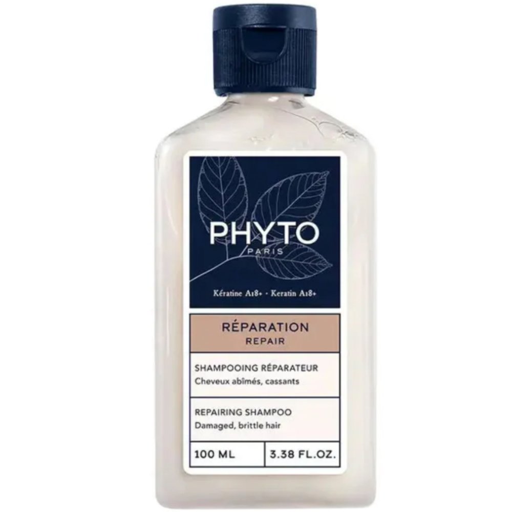 Phyto Reparation Repairing Shampoo Σαμπουάν Επανόρθωσης για Κατεστραμμένα & Ευθραυστα Μαλλιά 100ml - Travel Size