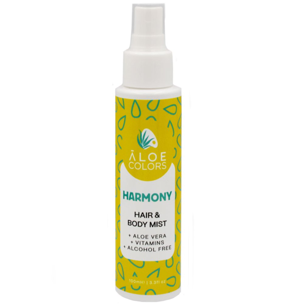 Aloe Colors Harmony Hair & Body Mist Σπρέι Σώματος & Μαλλιών με Άρωμα Γιαούρτι & Αμύγδαλο με Απαλή, Δροσερή Αύρα Ευεξίας για Όλη Μέρα 100ml