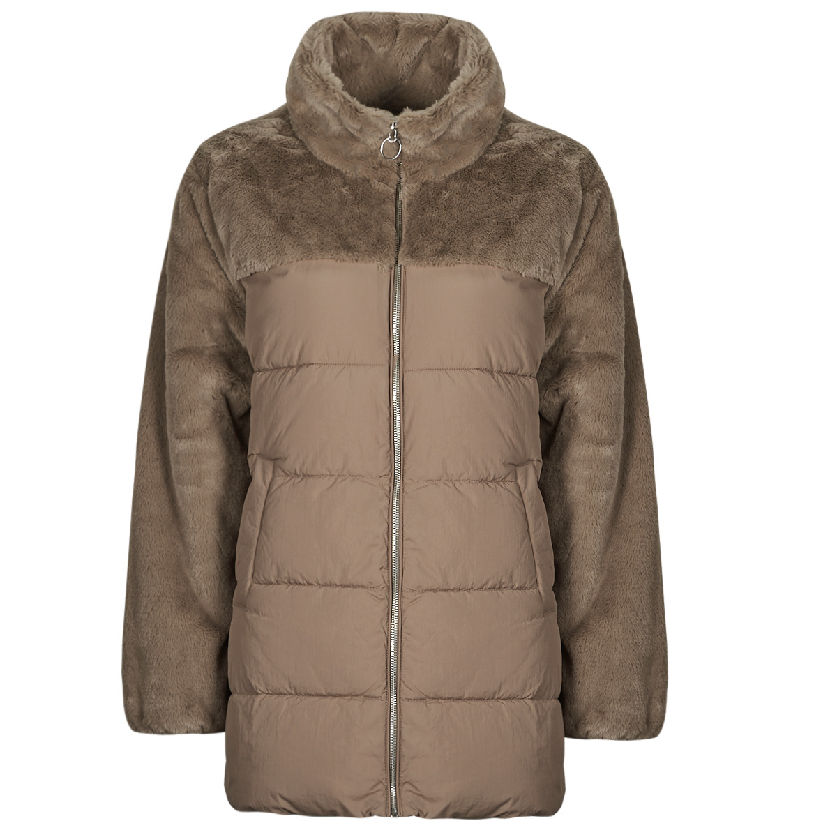 Χοντρό μπουφάν Only ONLWANJA FUR PUFFER MIX COAT CC OTW