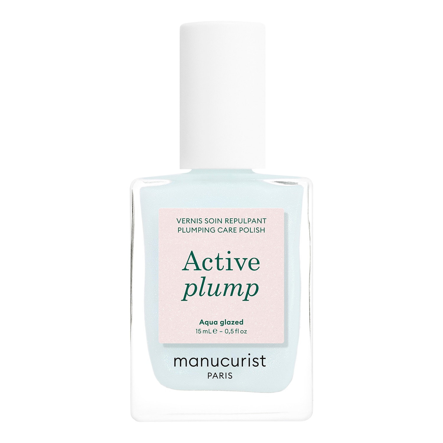Manucurist - Active Plump Aqua Glazed - Περιποιητικό βερνίκι με εφέ γεμίσματος