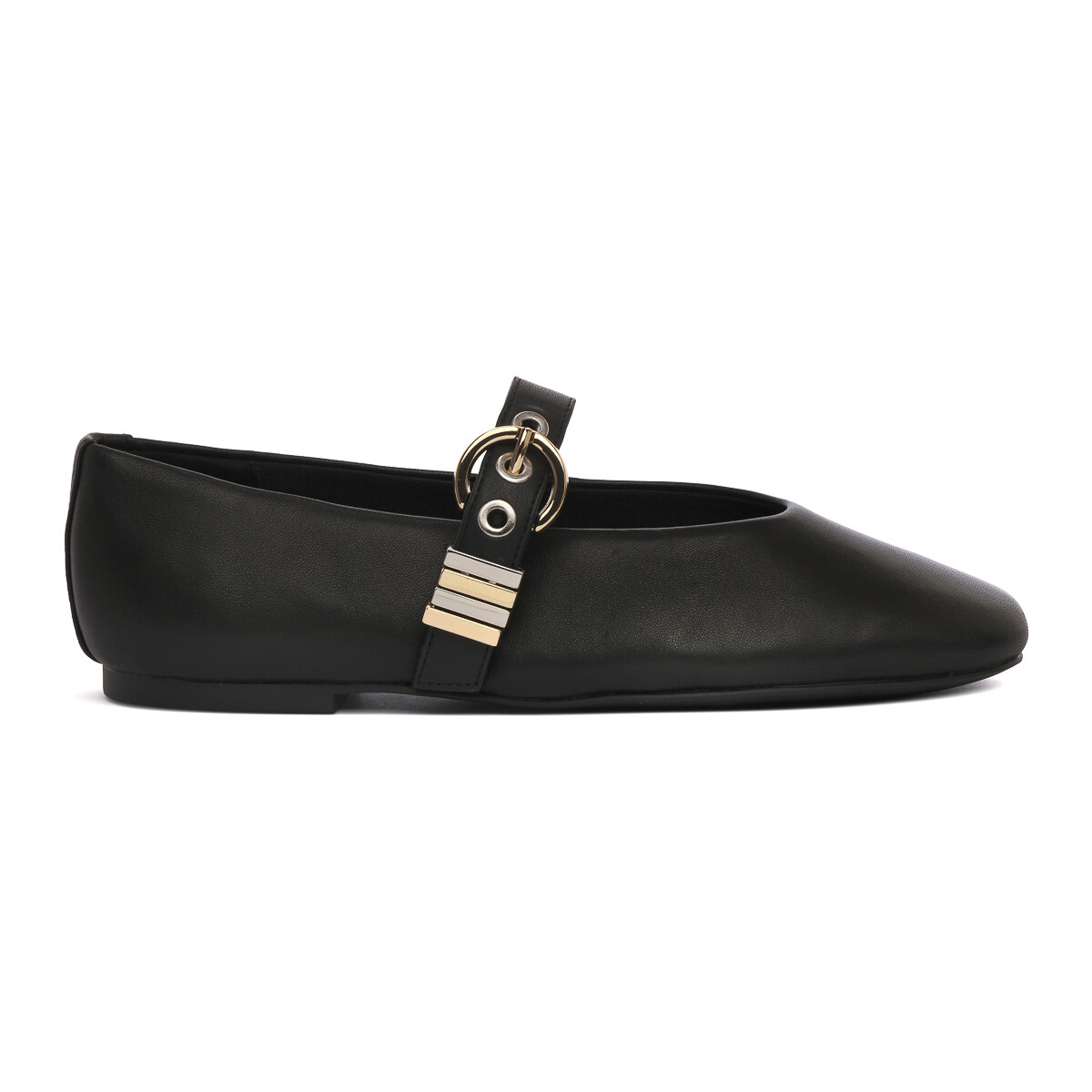 Μπαλαρίνες Steve Madden LUCIA BLACK LEAT